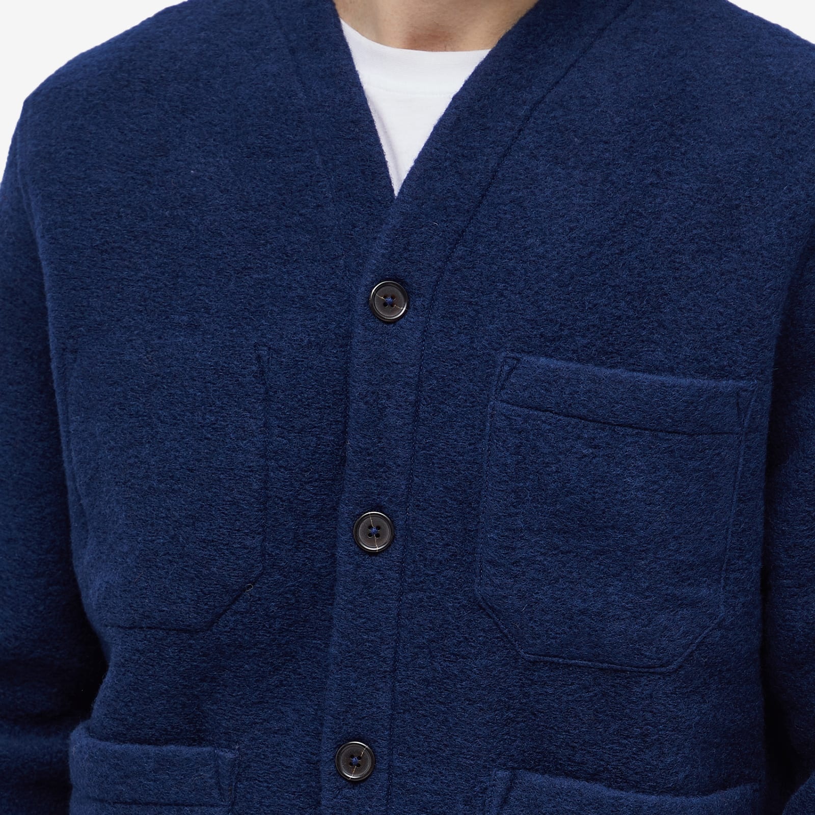 Universal Works Wool Fleece Cardigan - 5