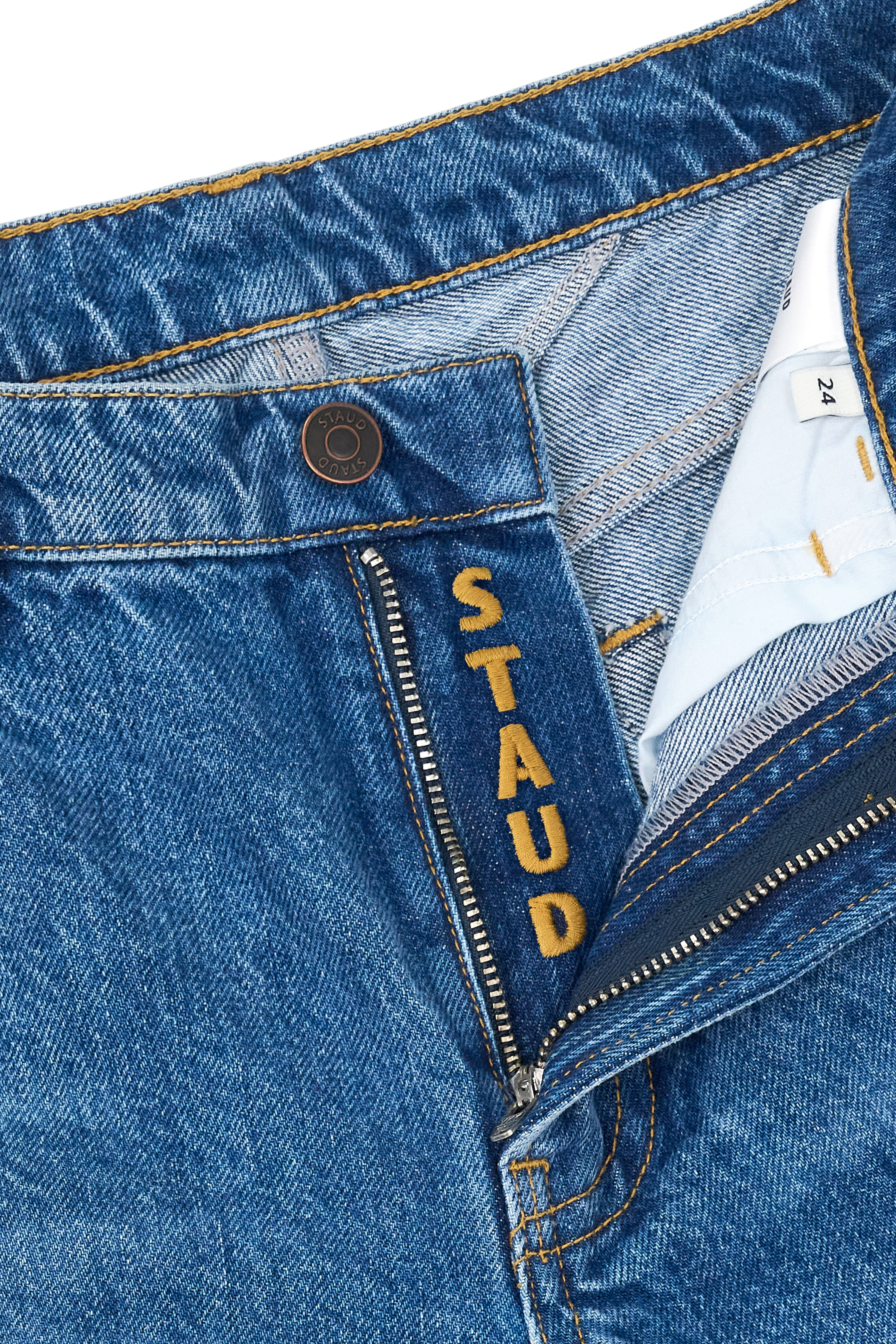 STAUD GUS RELAXED JEAN VINTAGE WASH - 7