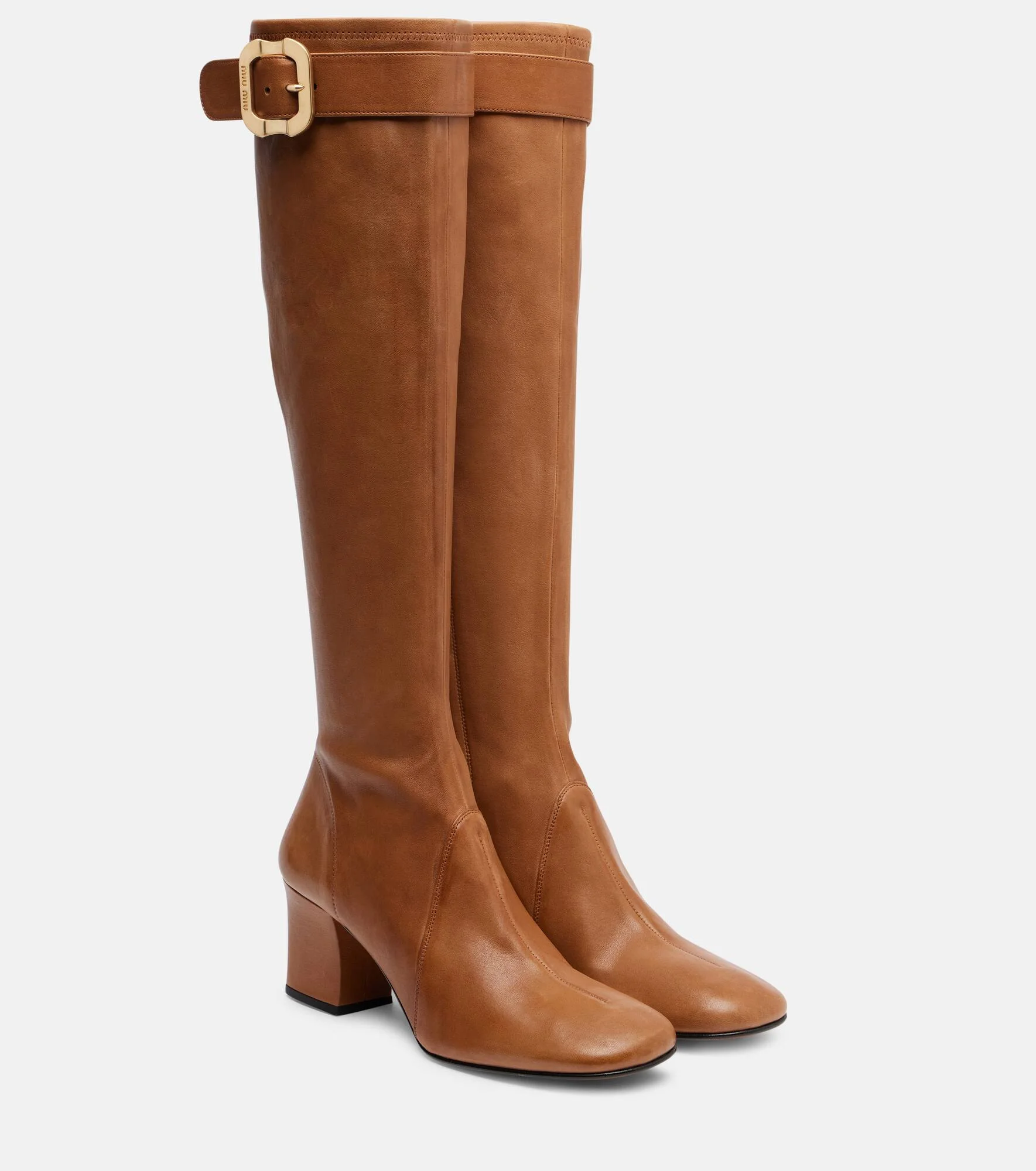 Leather knee-high boots - 1