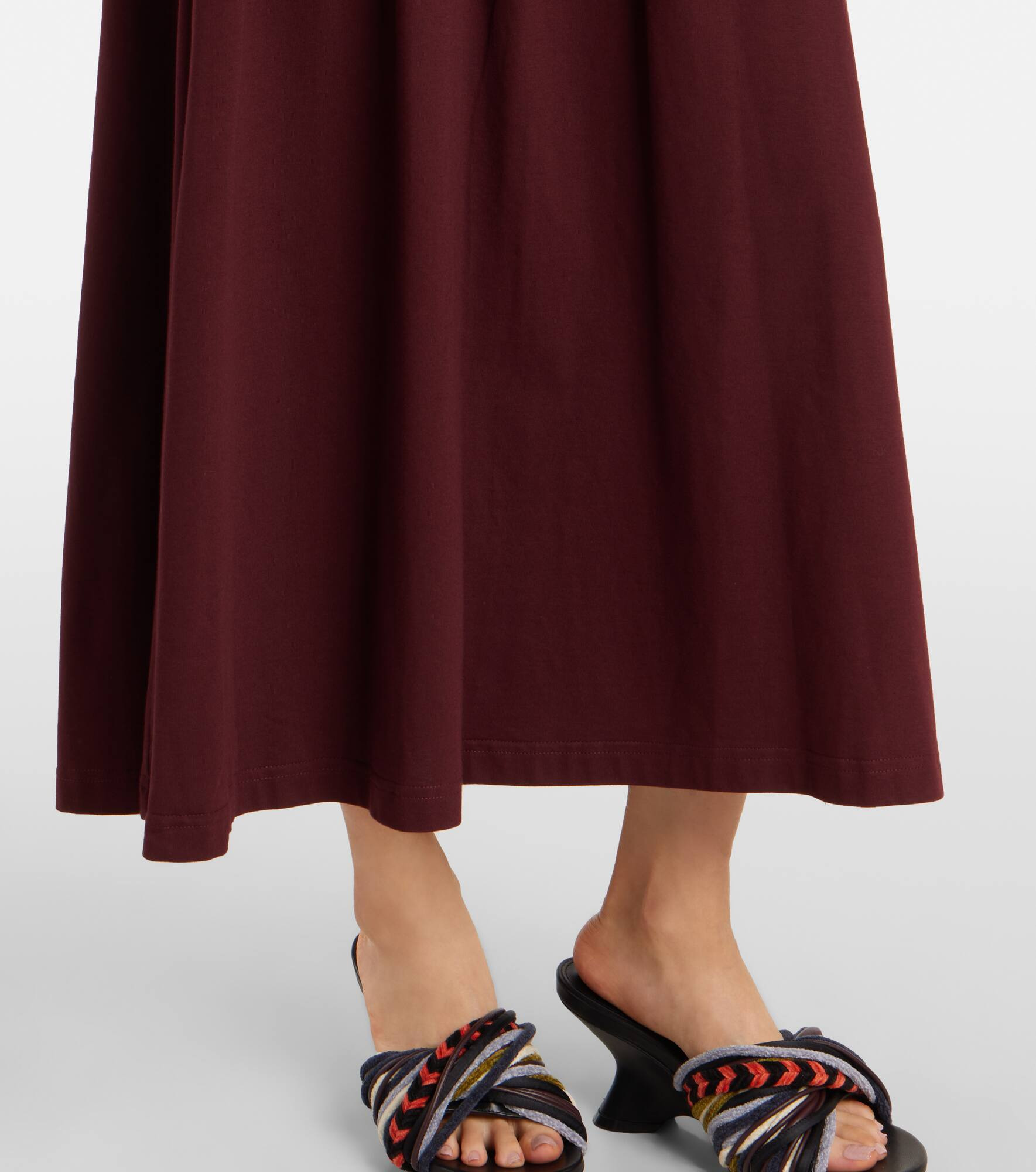 Cotton midi dress - 6