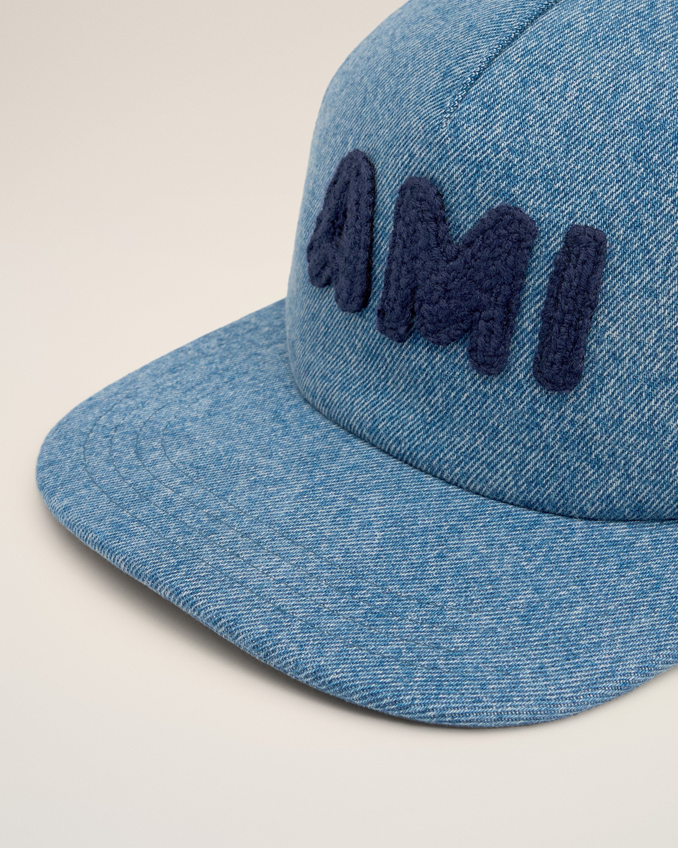 BLUE COTTON AMI PARIS PATCH TRUCKER CAP - 3