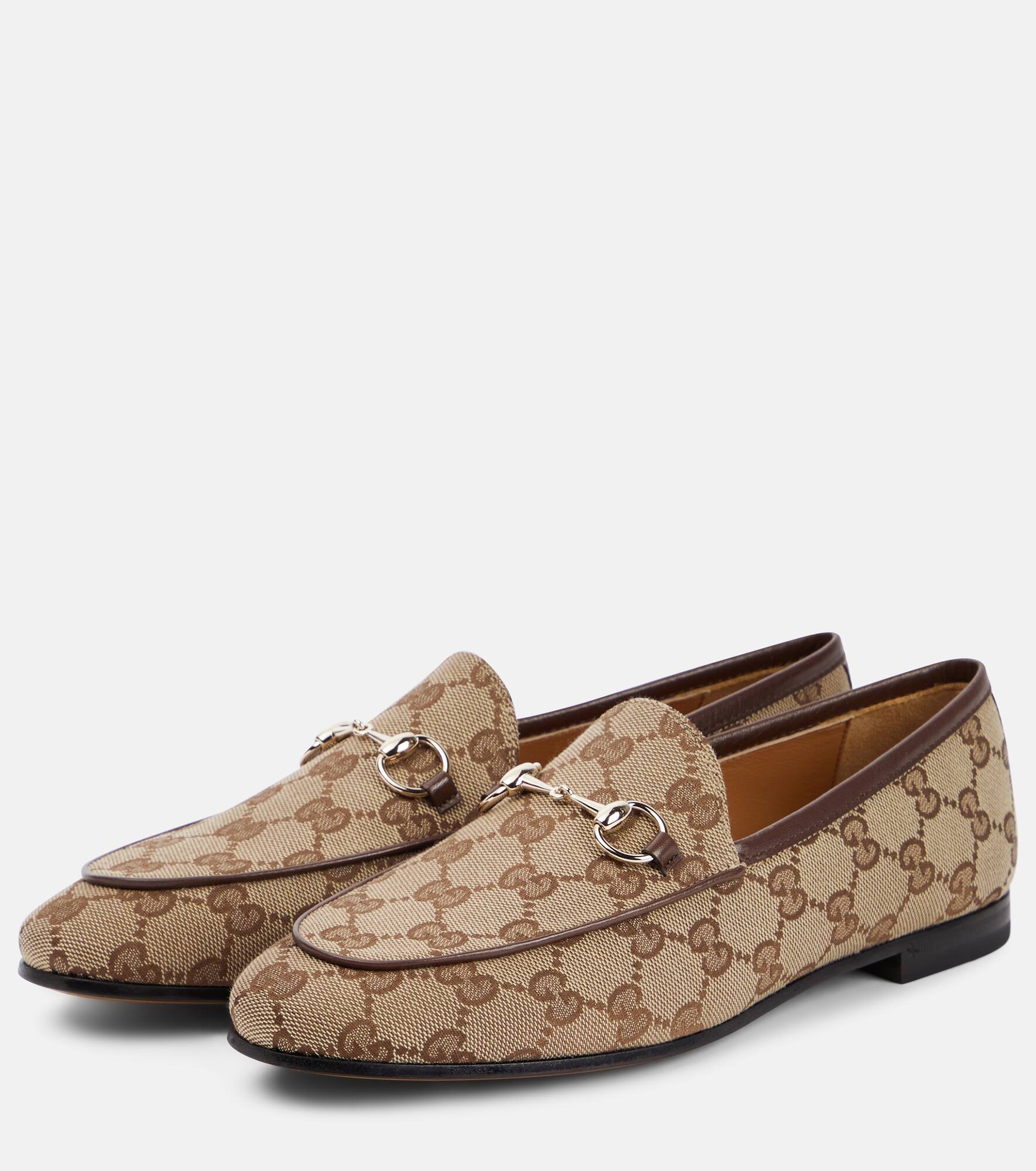 Jordaan Horsebit GG canvas loafers - 4