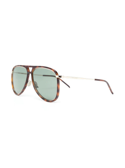 SAINT LAURENT SL 11 aviator-frame sunglasses outlook