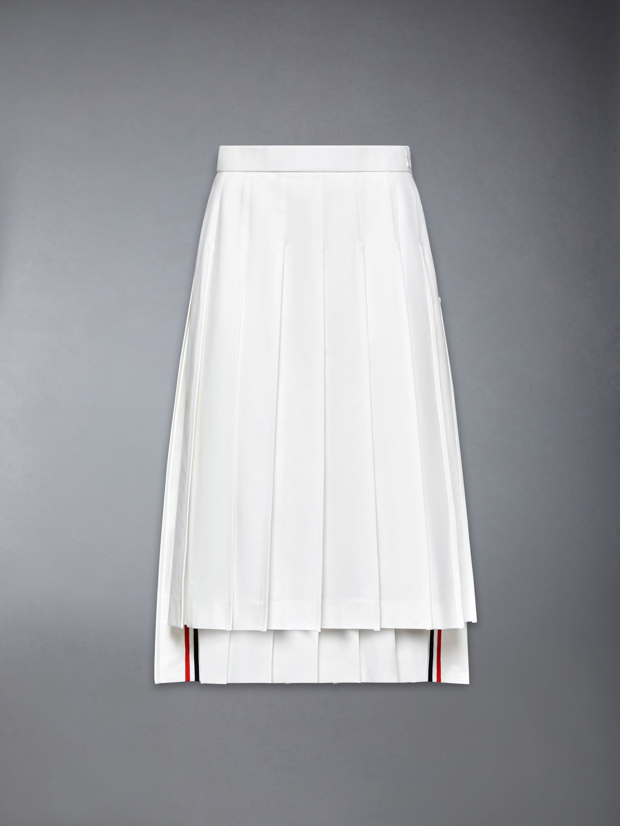 A-line pleated midi skirt - 7