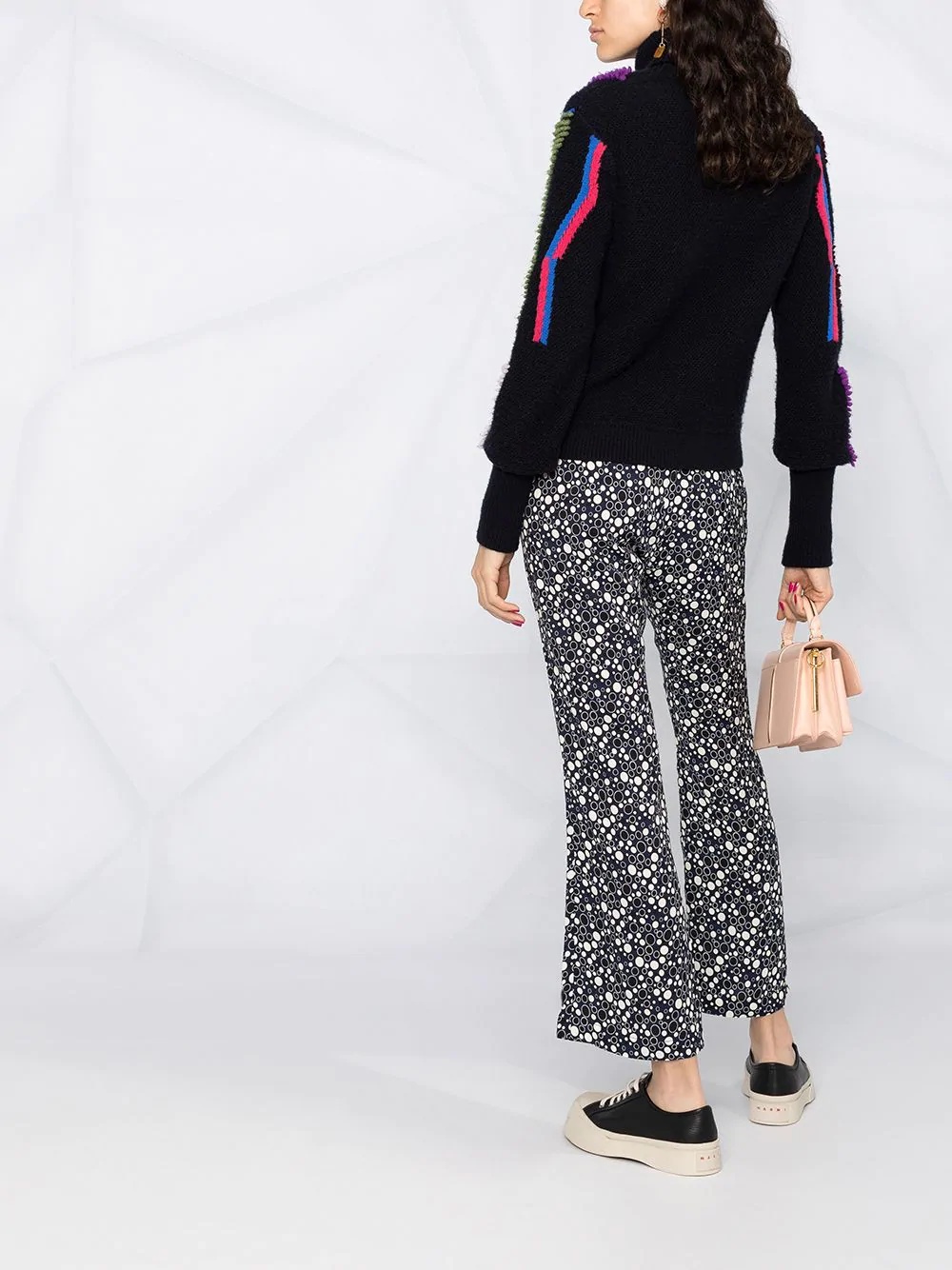 cropped flared trousers - 6