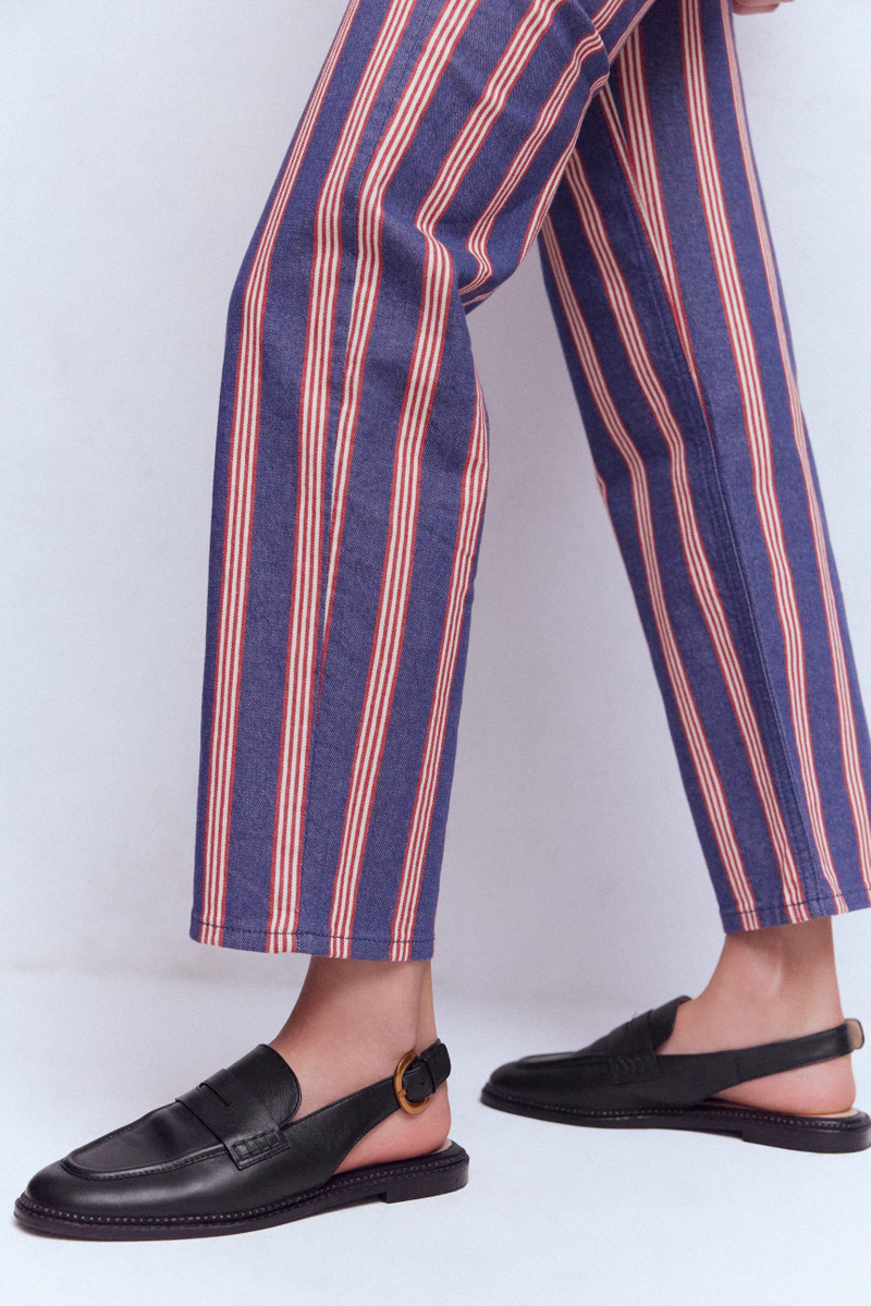 BODEN Nya Slingback Penny Loafers-Black outlook
