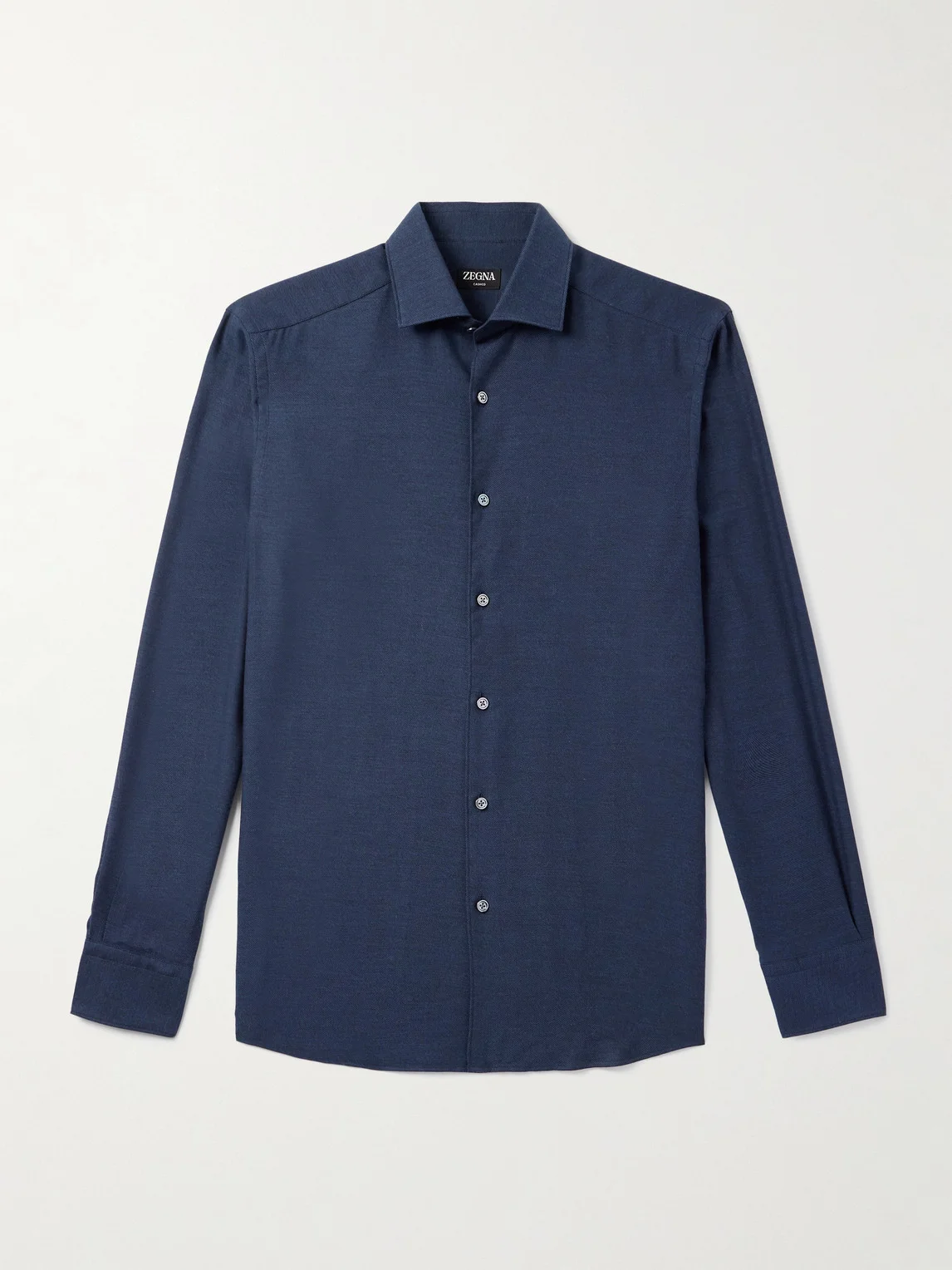 Cotton and Cashmere-Blend Twill Shirt - 1