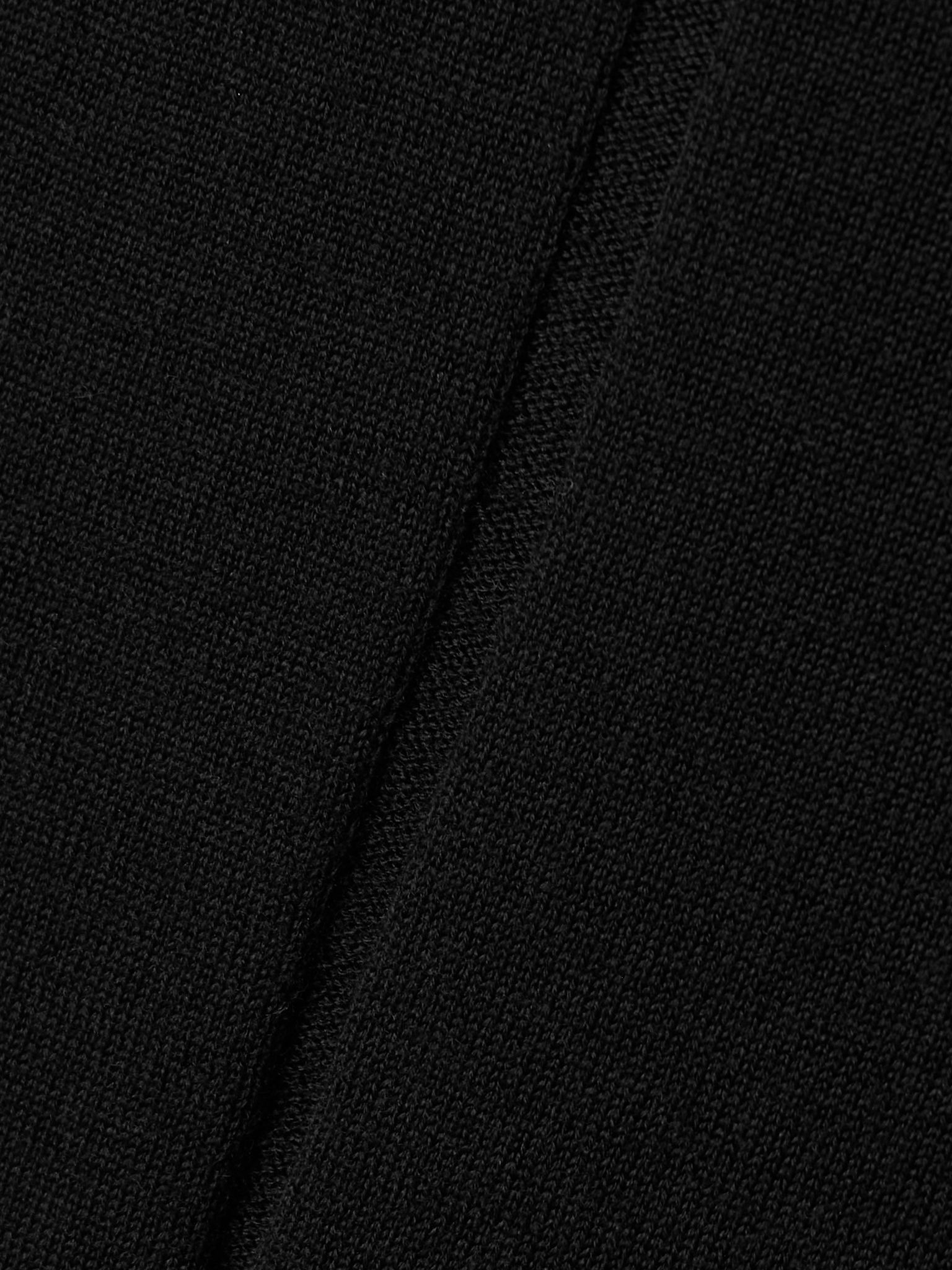 Maglia wool hoodie Black - 5