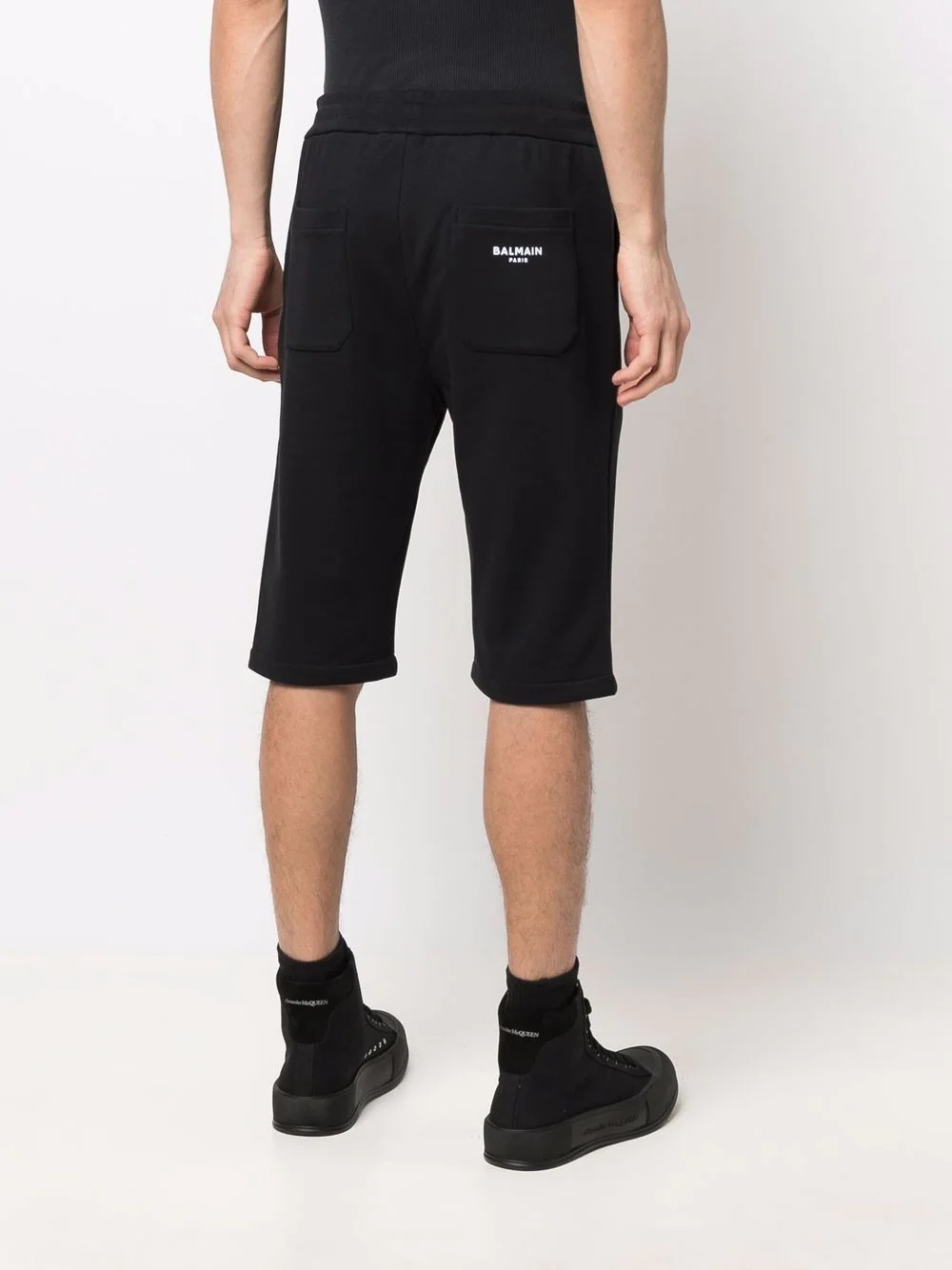 drawstring-fasting bermuda shorts - 4