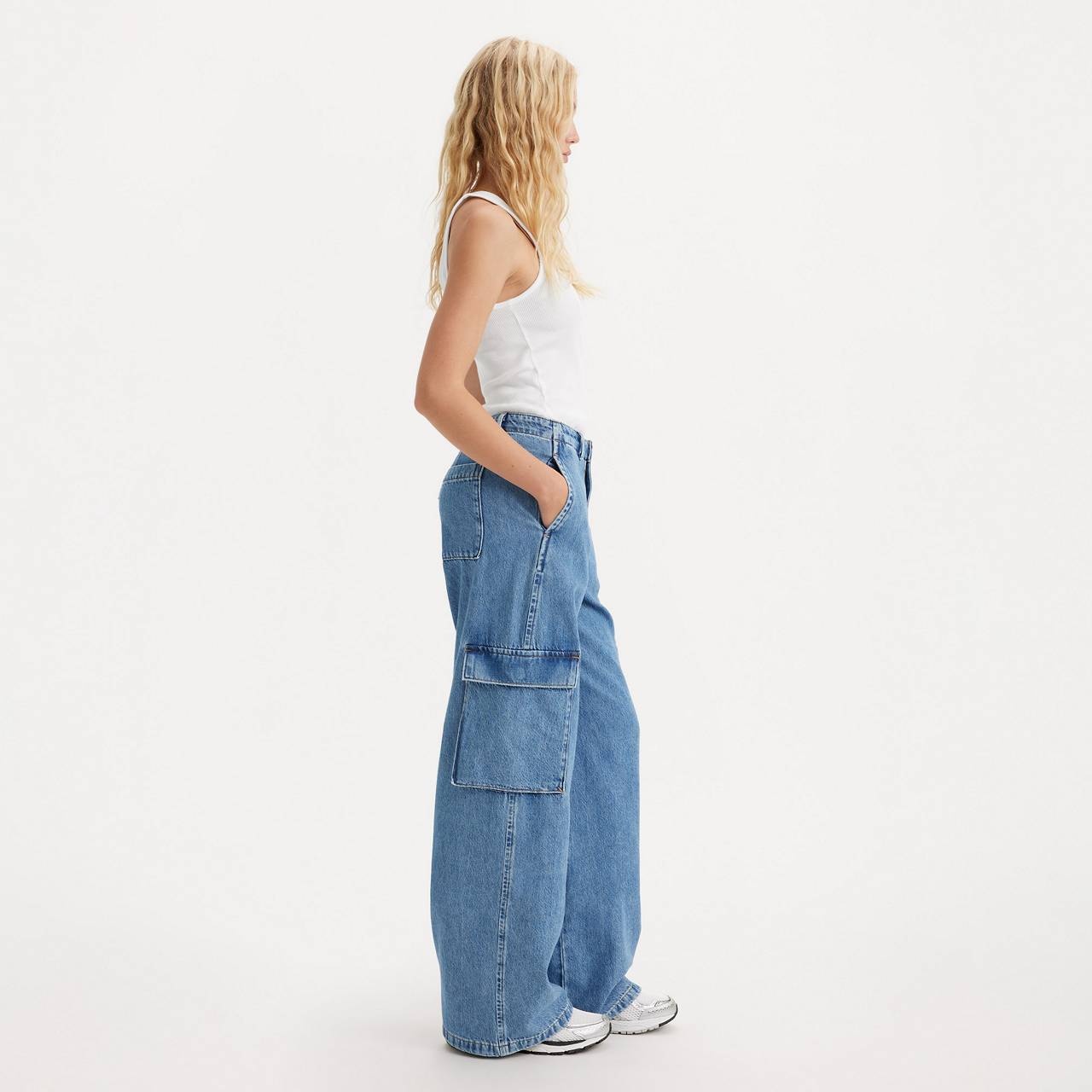 BAGGY CARGO WOMEN'S JEANS - 6