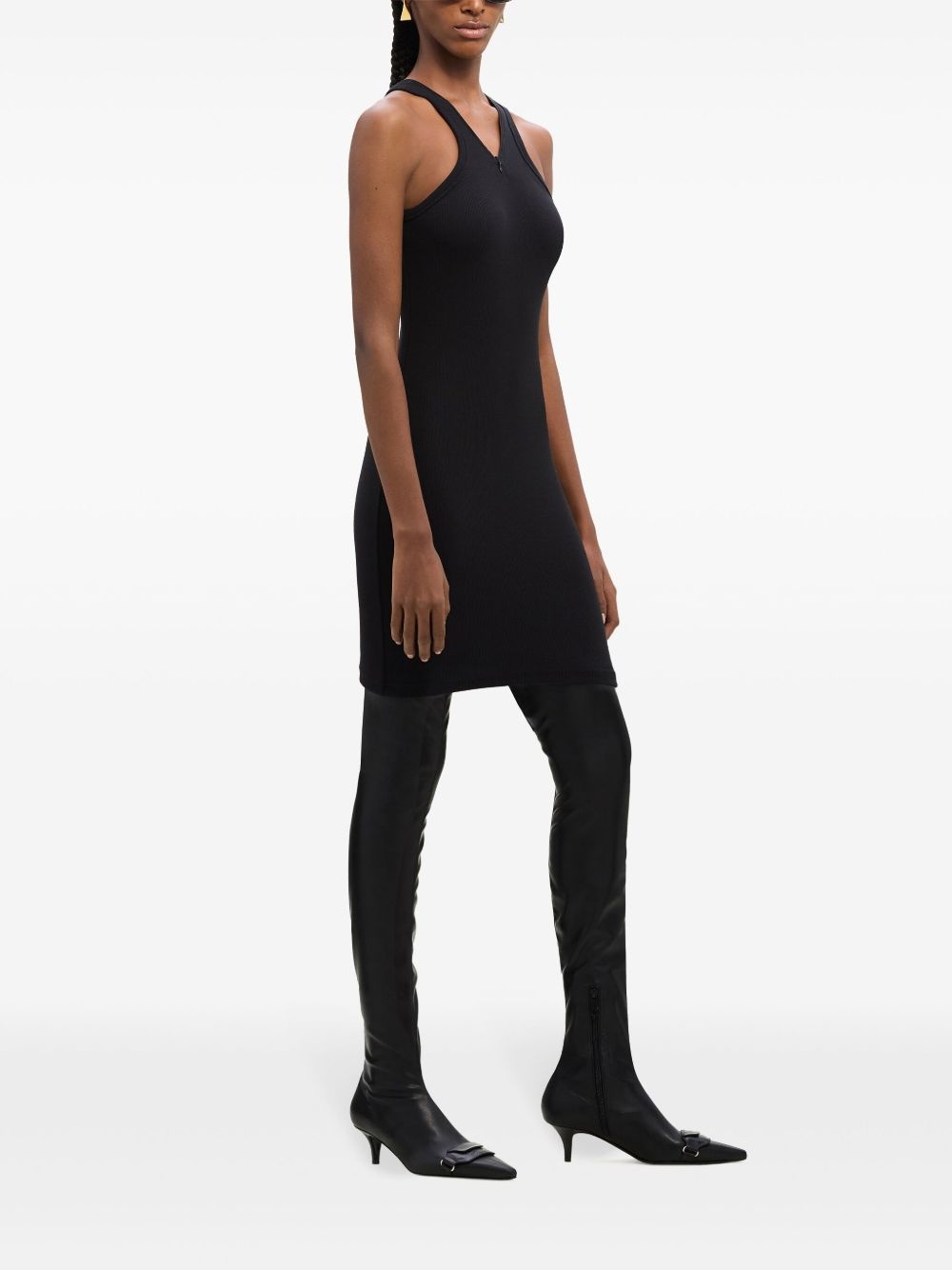 criss-cross 90's mini dress - 3