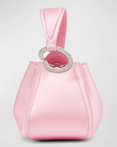 Oscar de la Renta Nano O Embellished Satin Top-Handle Bag outlook
