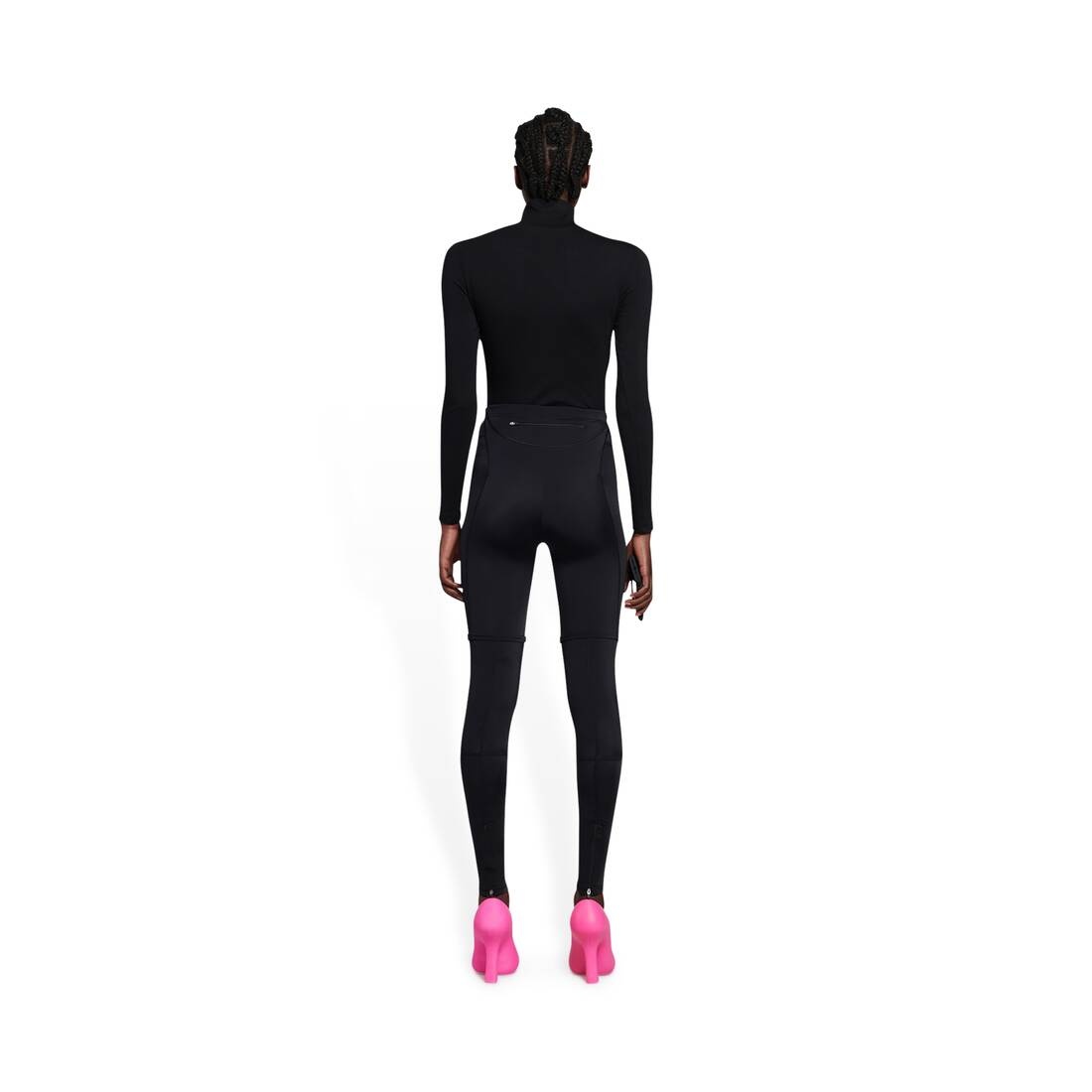 Trompe-l'oeil Leggings in Black - 5