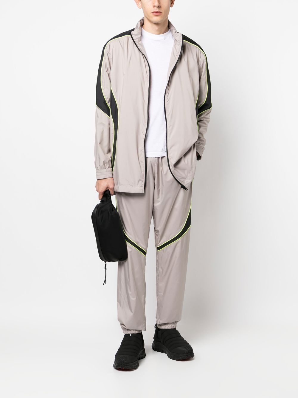 logo-print hooded jacket - 2