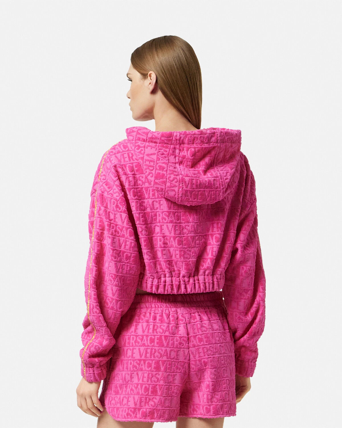 I ♡ Baroque Crop Hoodie - 5