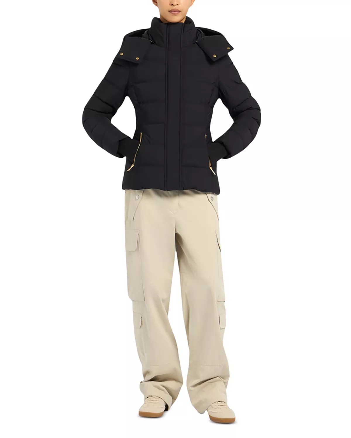 Betta Shearling Trim Down Puffer Jacket - 5