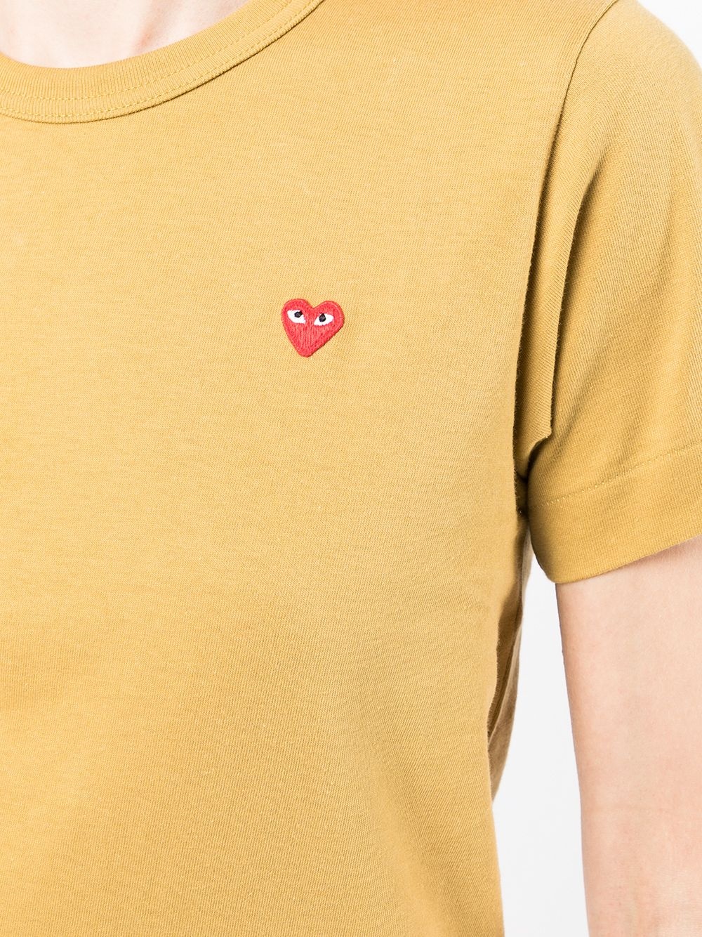 heart-detail short-sleeved T-shirt - 5