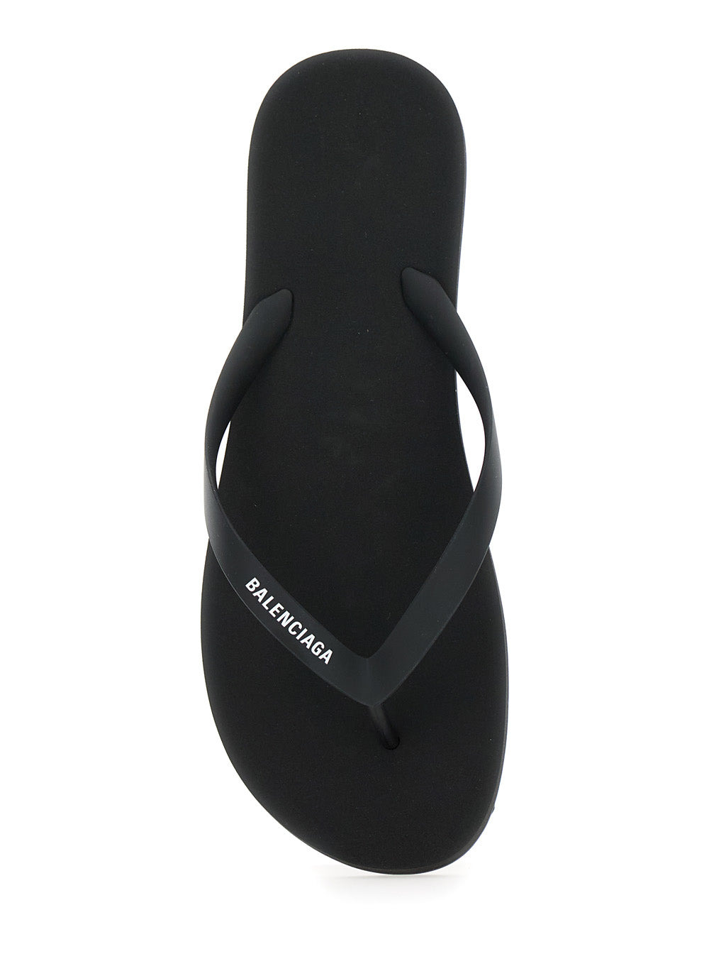 Balenciaga Men Black Thing Sandals With Logo Lettering In Tech Fabric Man - 4