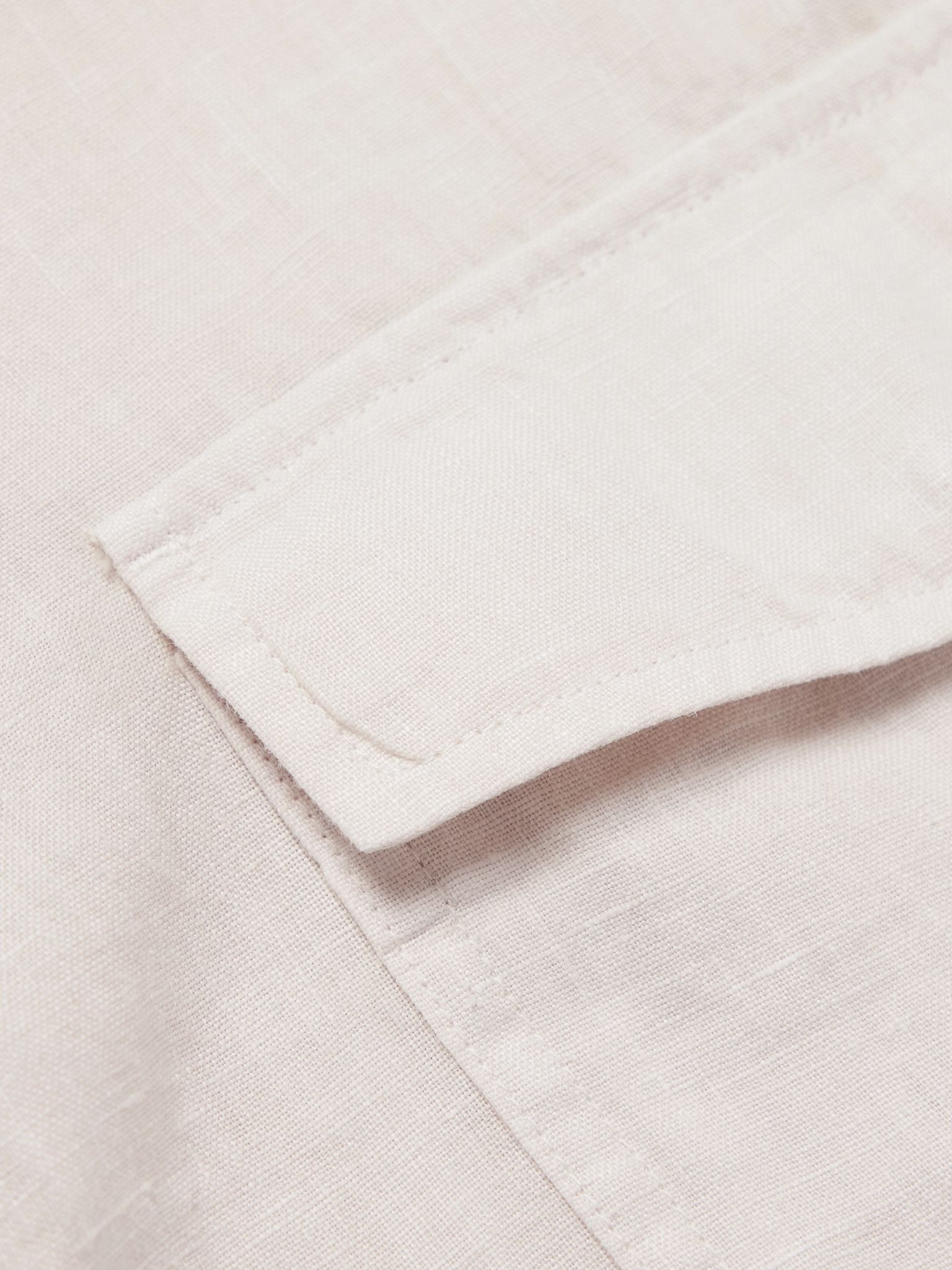 Angus Linen Shirt Jacket Gray - 6
