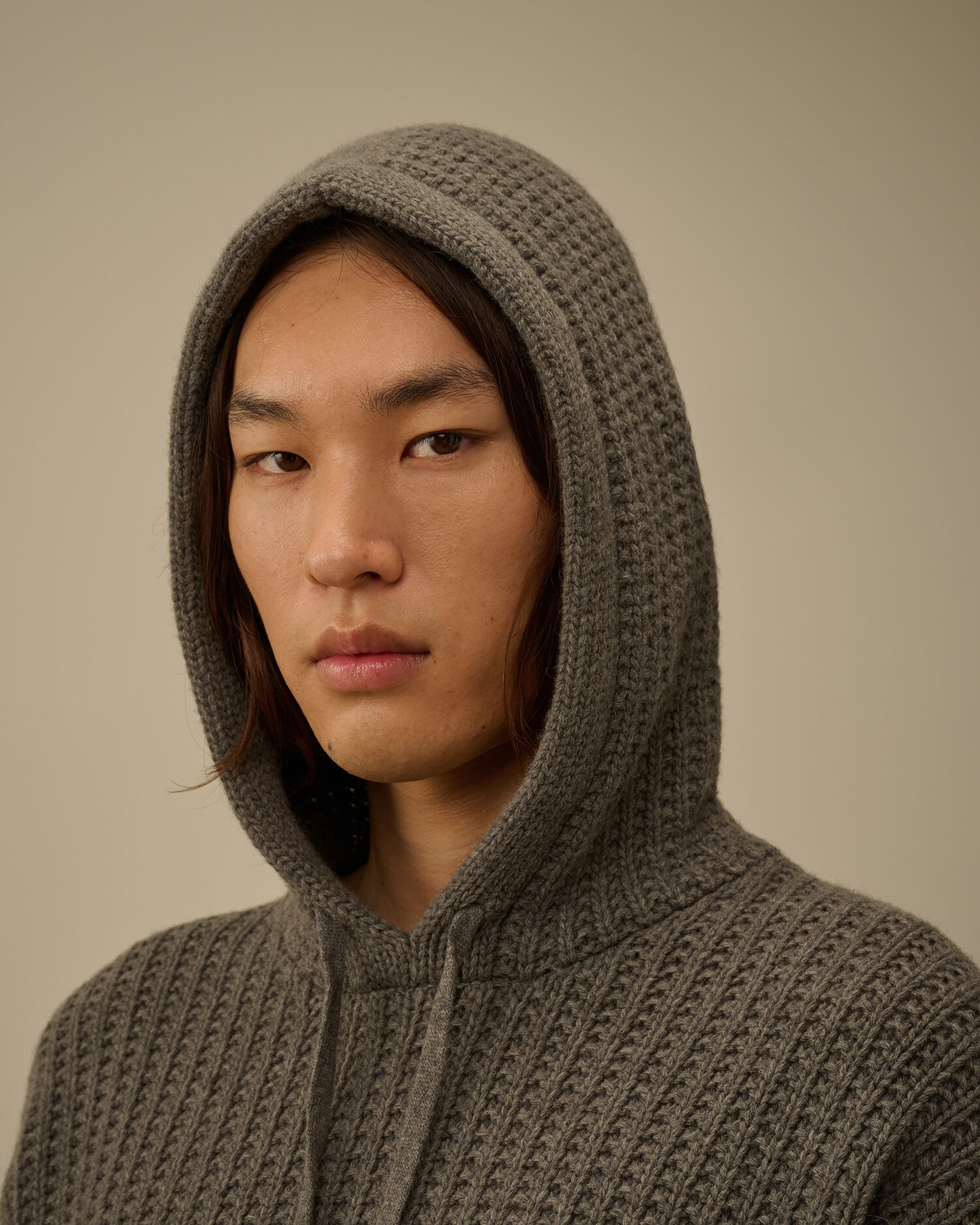 Lambswool GRS Boxy Hooded Sweater - 6