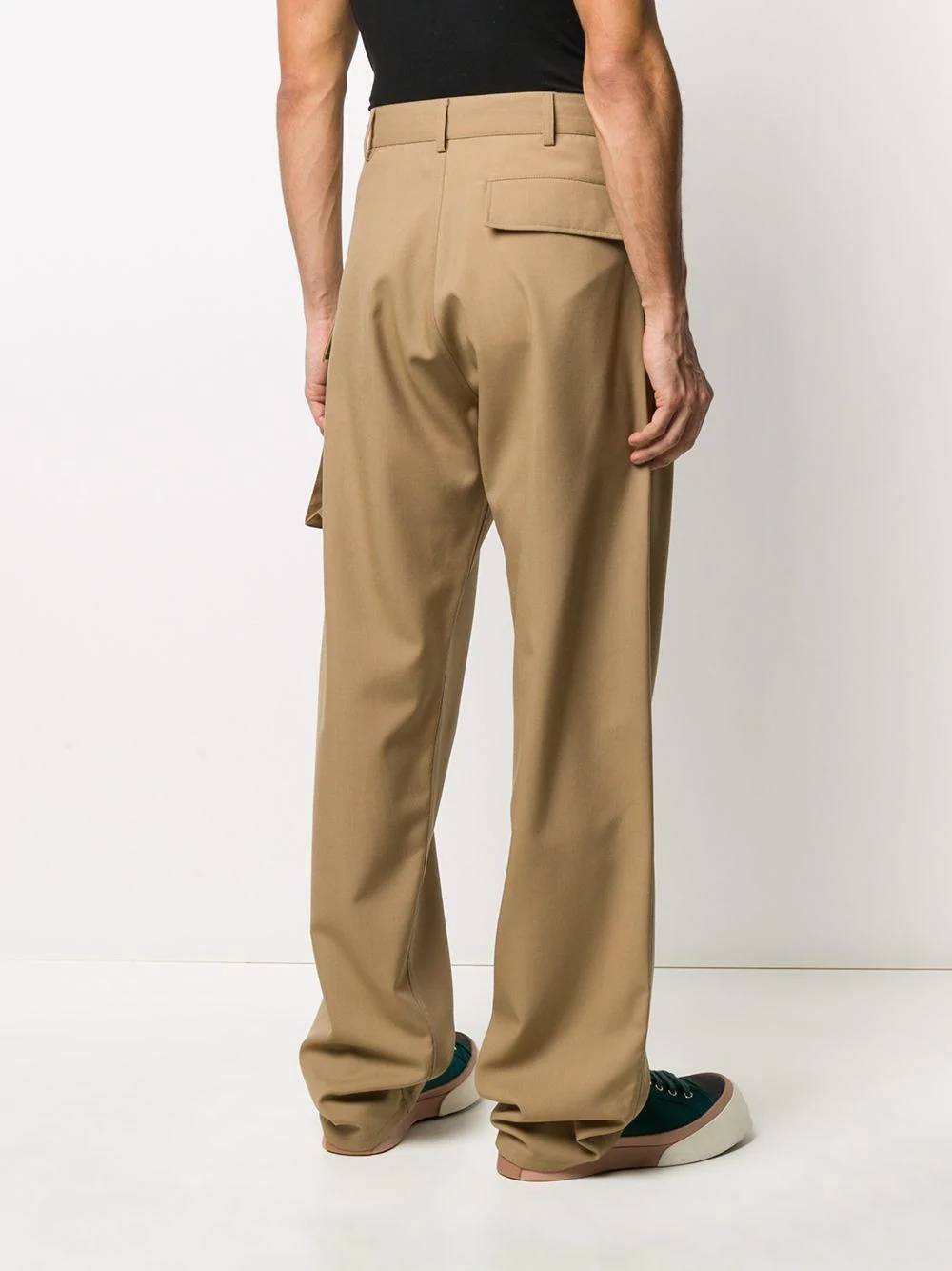 relaxed straight-leg trousers - 3