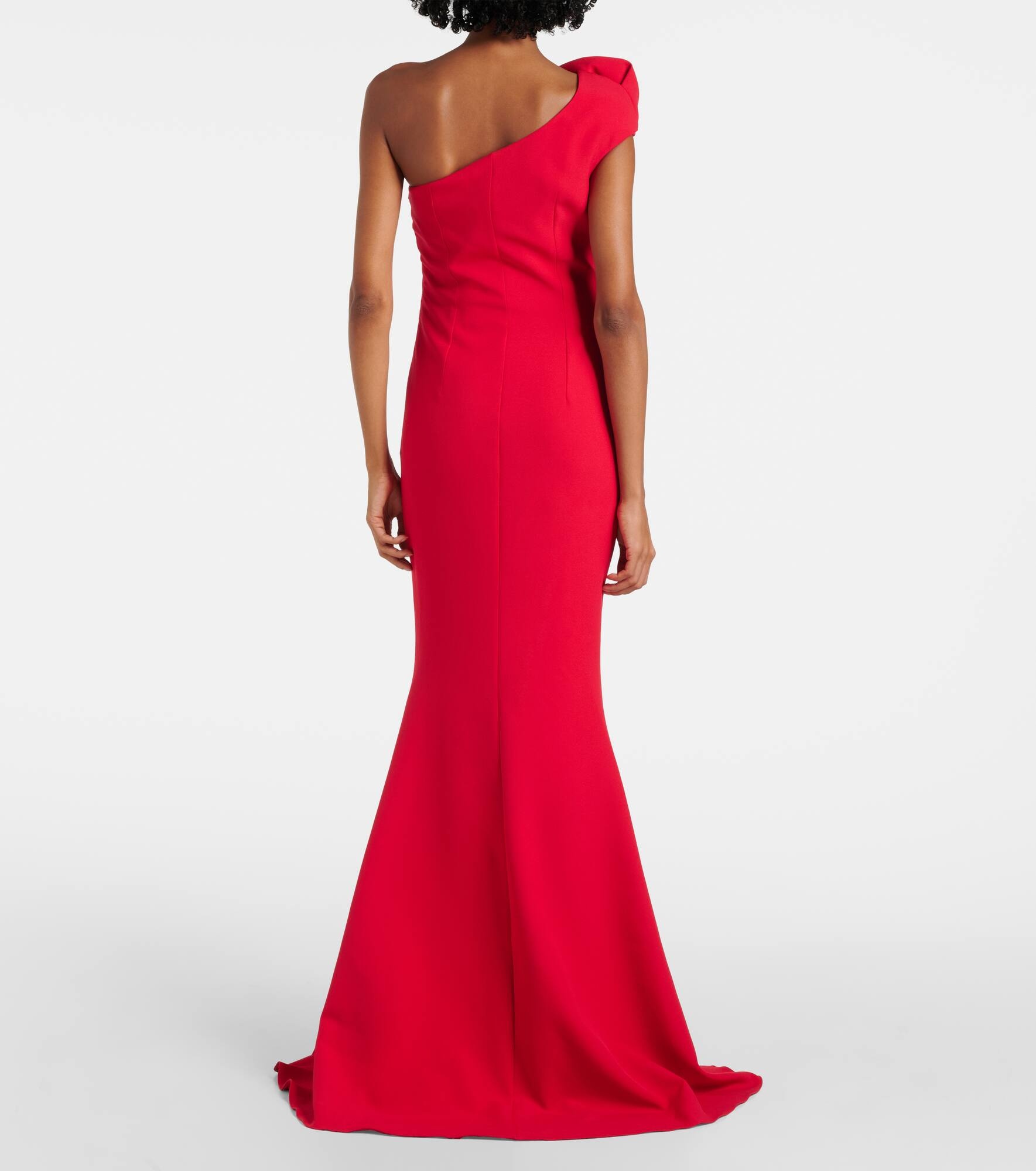 Tanna one-shoulder crêpe gown - 3