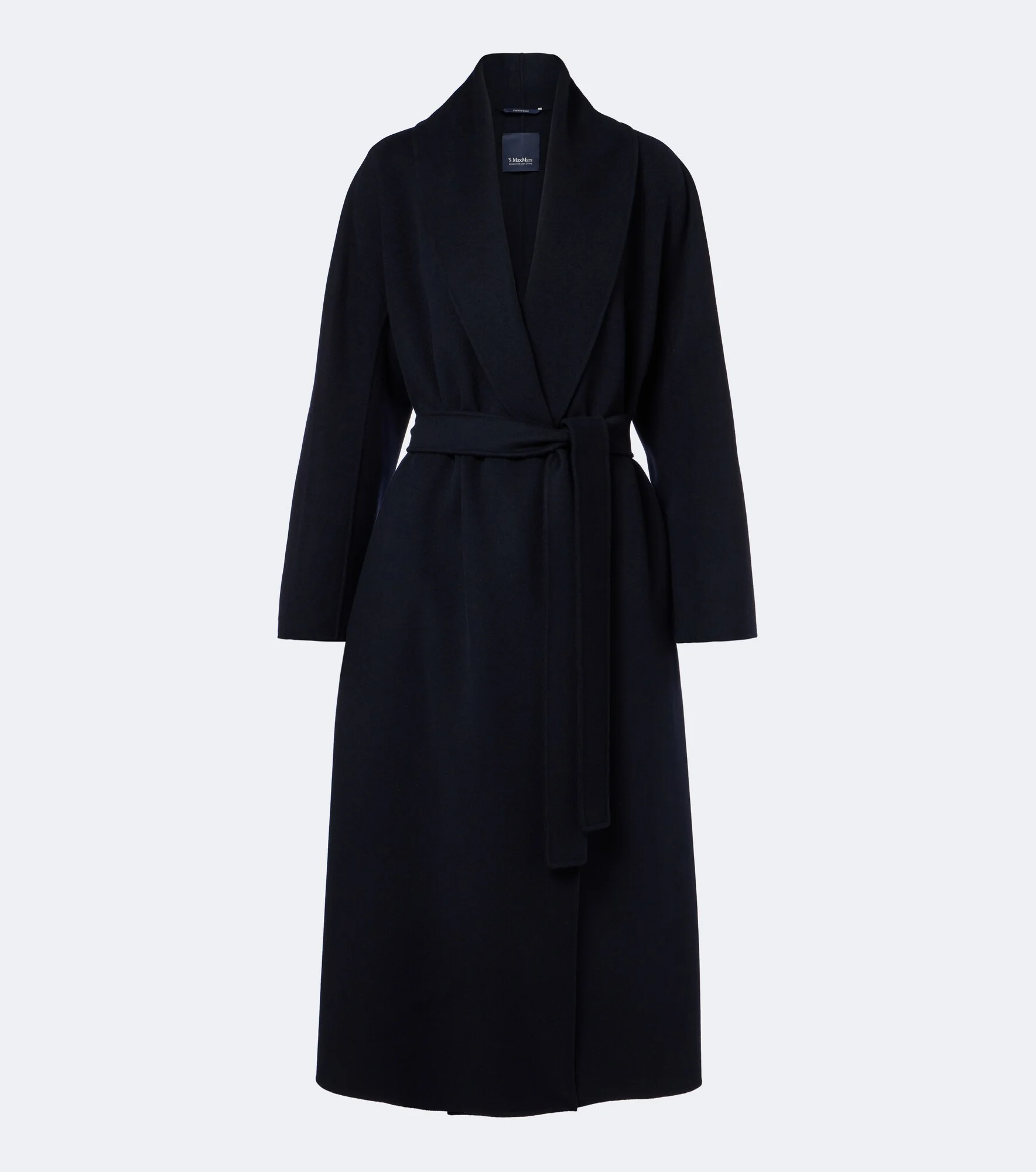 Virgin wool wrap coat - 1