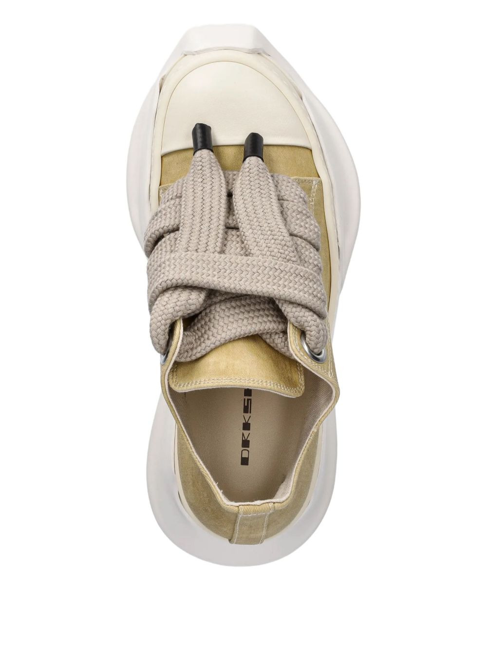lace-up platform low-top sneakers - 3