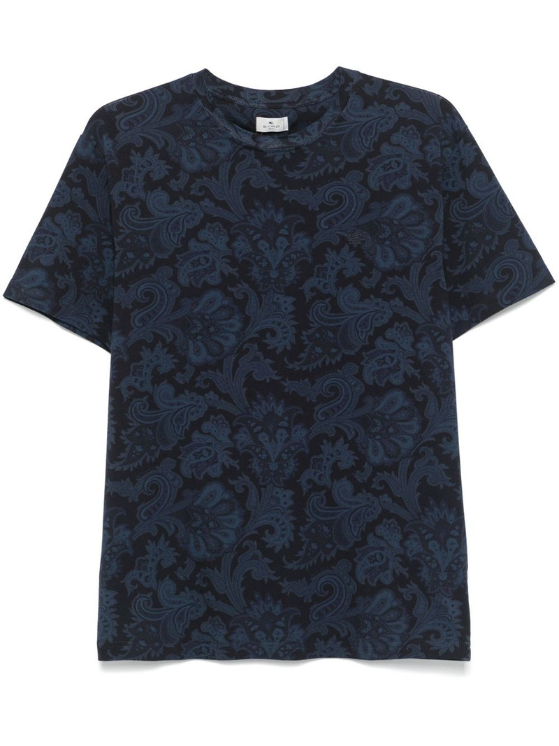 paisley-print T-shirt 1