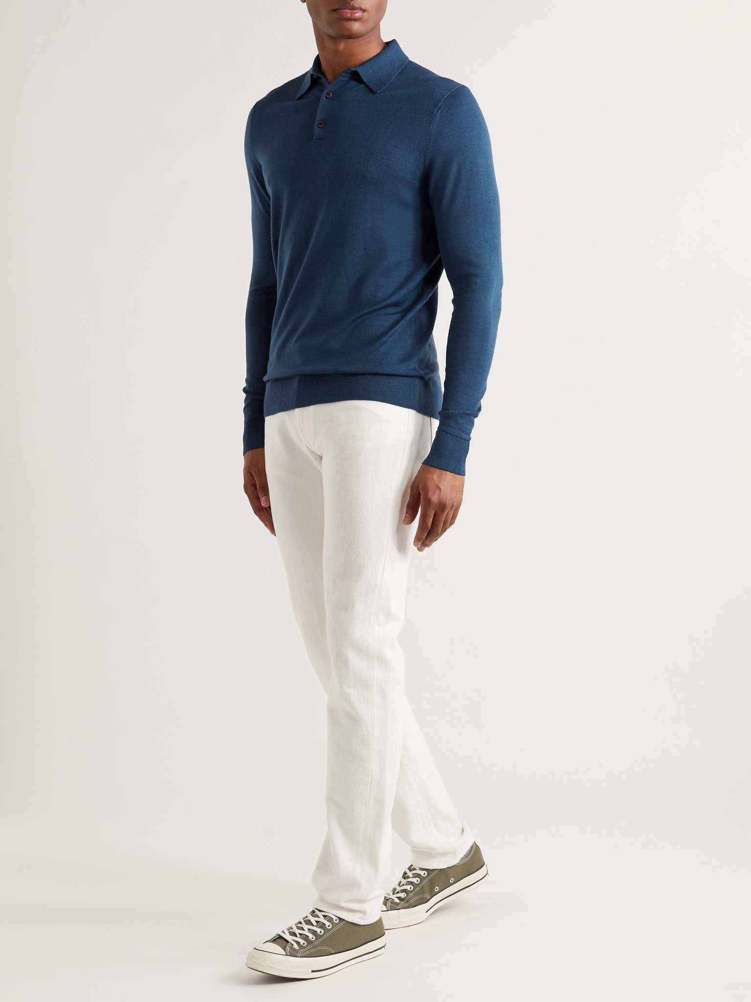 Slim-Fit Merino Wool Polo Shirt - 2