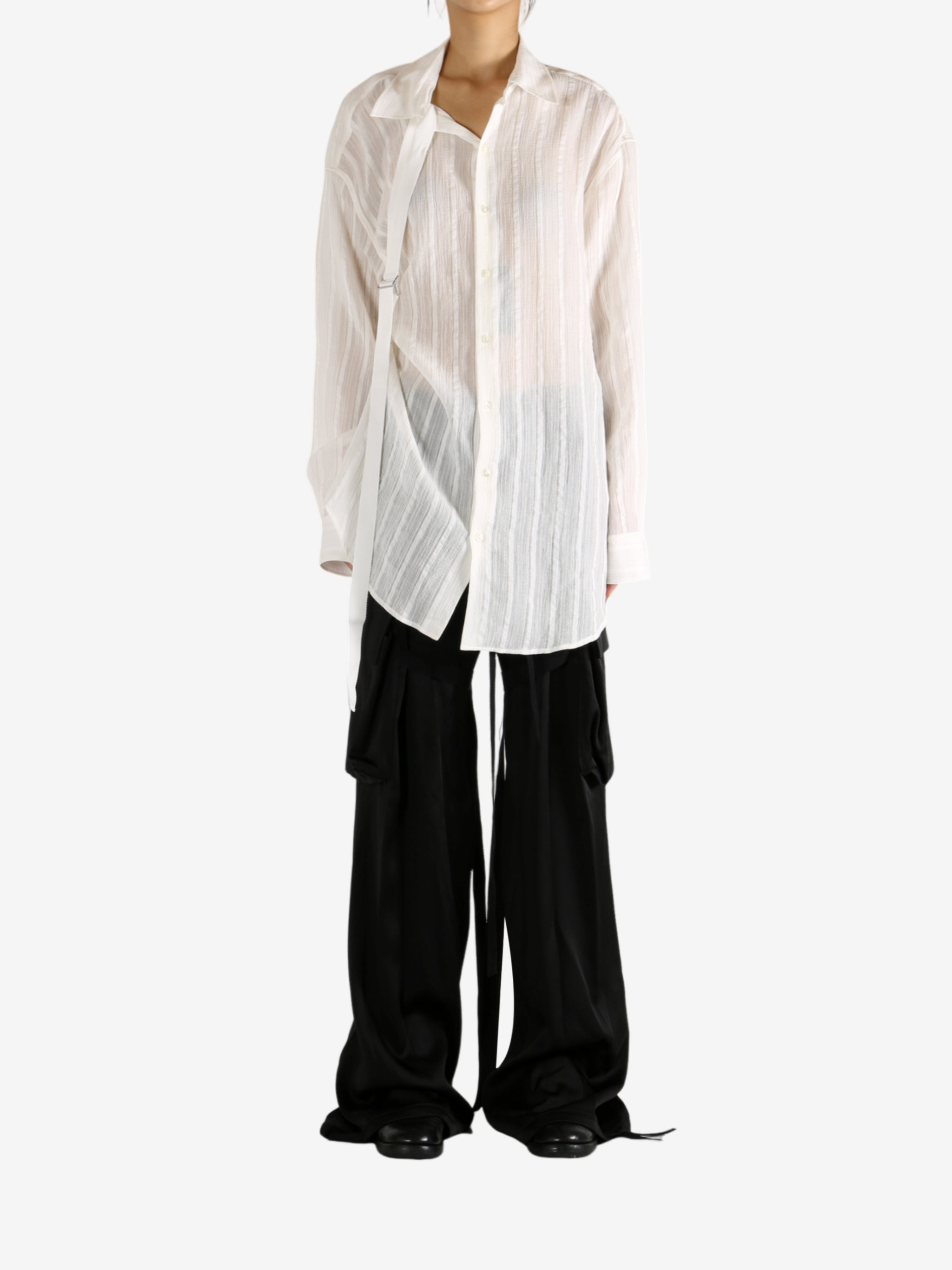 ANN DEMEULEMEESTER - Women Ebba Comfort Shirt With Adjustable Strap - 4