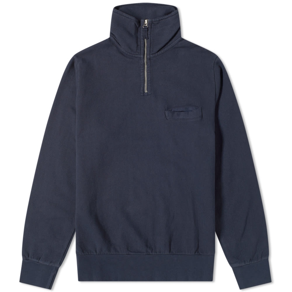 Universal Works Half Zip Sweat - 1