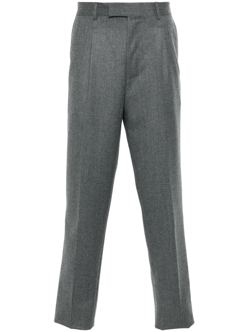slim-cut wool trousers 1
