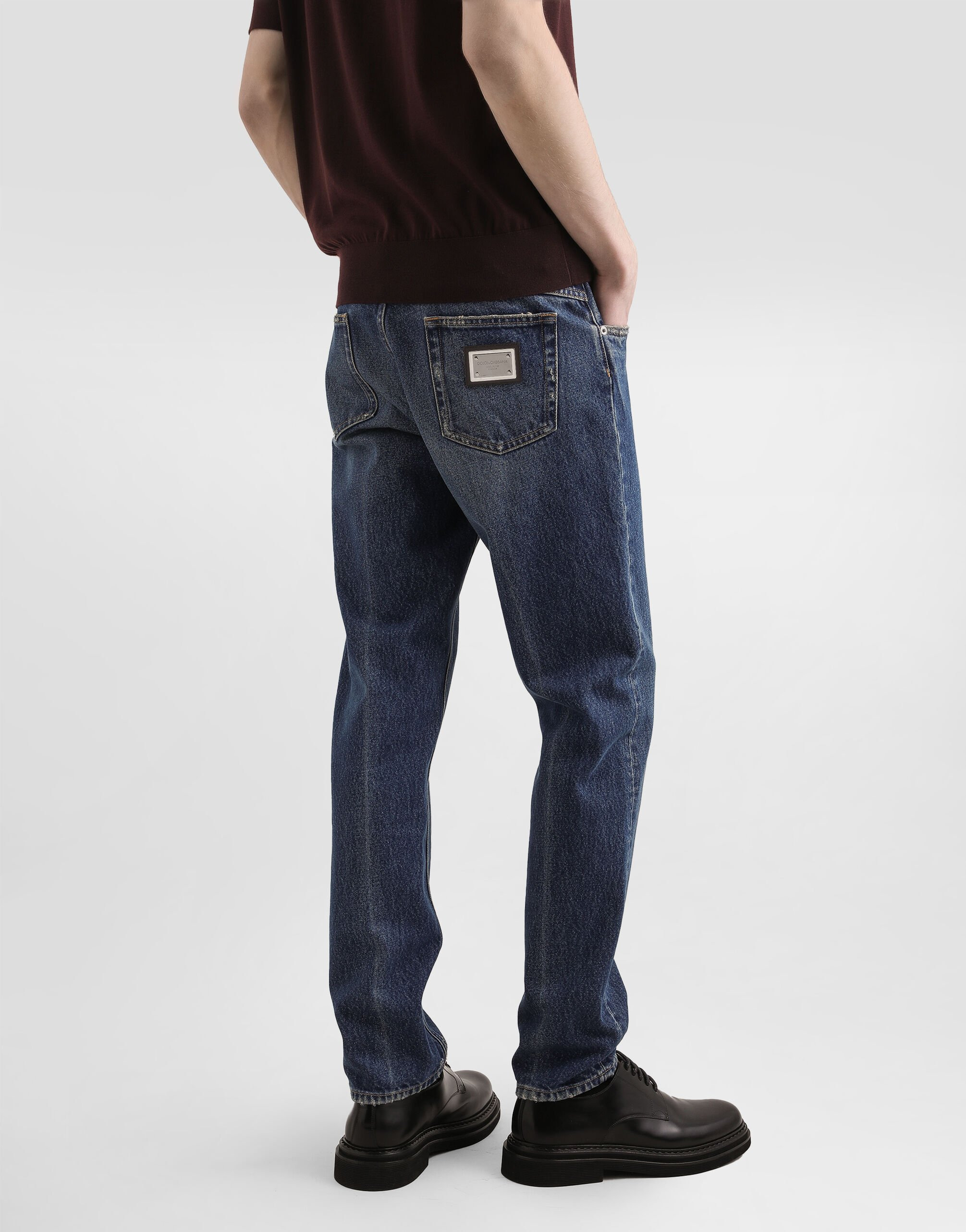 Regular cotton jeans - 5