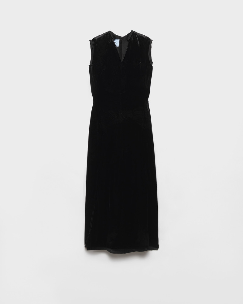 Crushed velvet dress 1