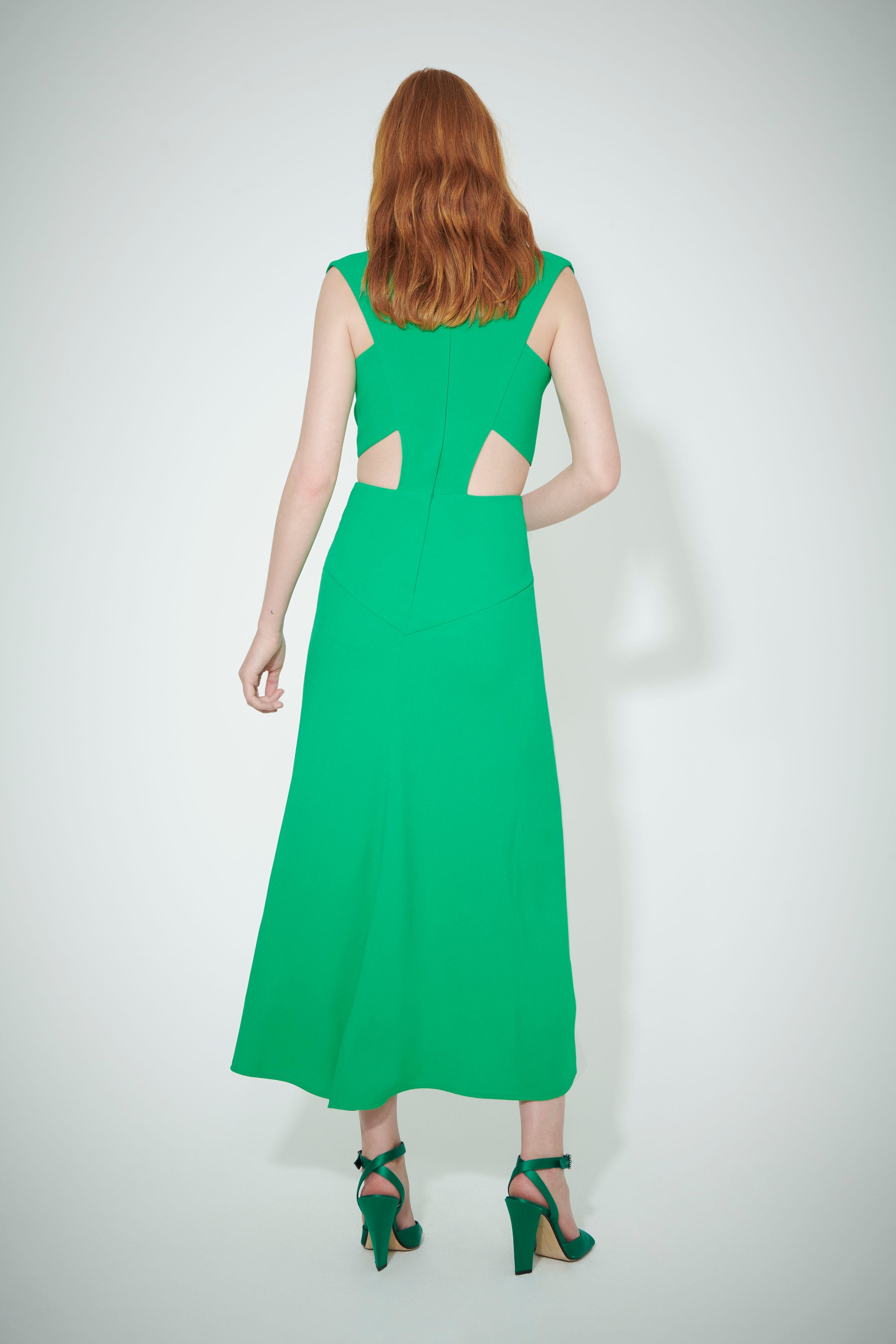 green emerald velvet dress Silk95 Ananda Tie Waist Tiered Silk Short Wrap Dress