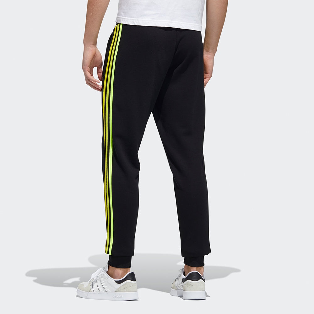 adidas neo M Fav Knt Tp 1 Casual Sports Bundle Feet Long Pants Black GP5674 - 3