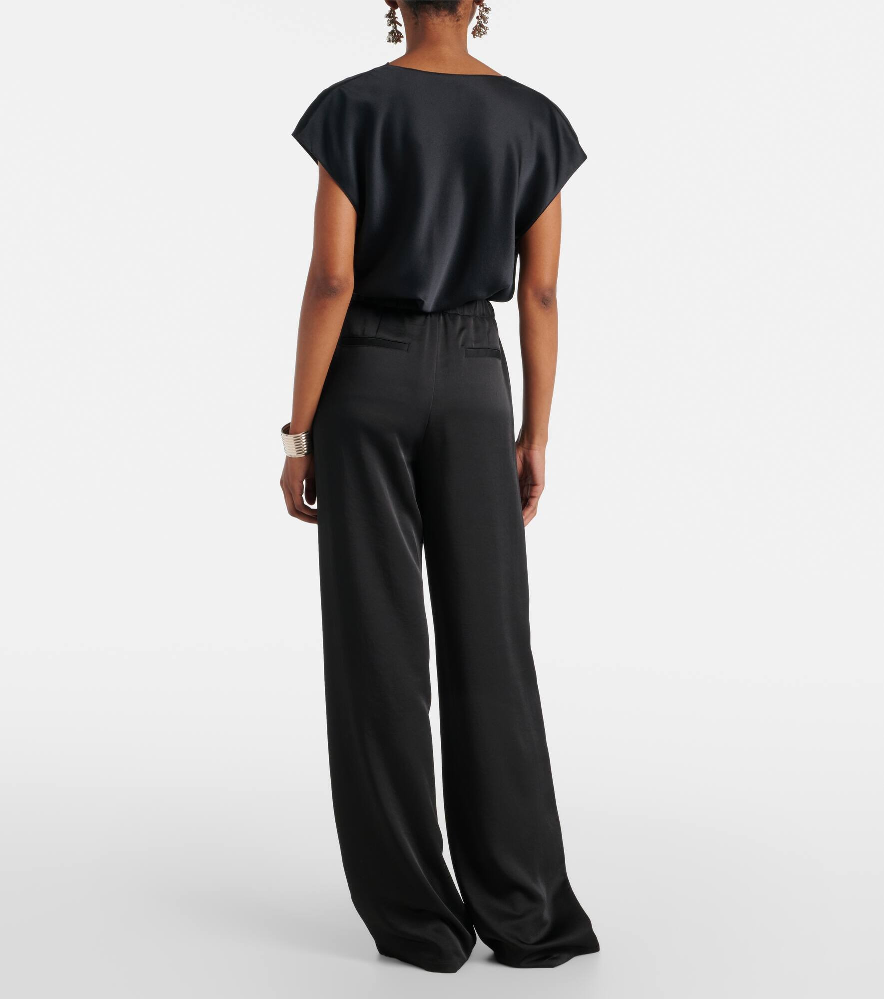 Mid-rise wide-leg pants - 3