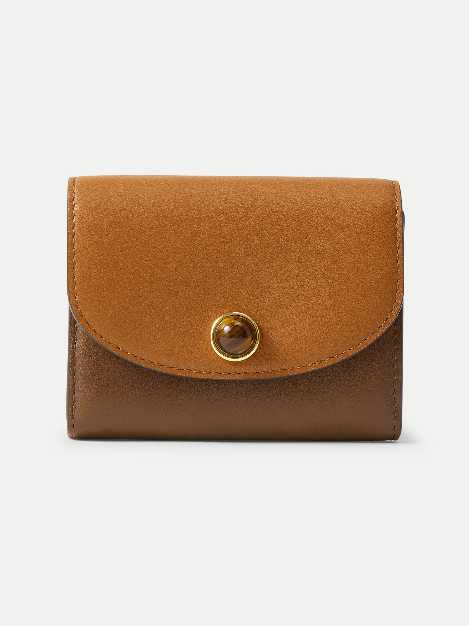 COLOR-BLOCK FLAP CARD HOLDER - 1