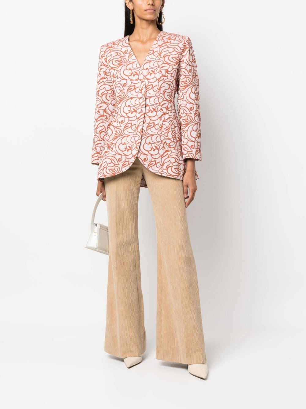 Bridget jacquard single-breasted jacket - 2