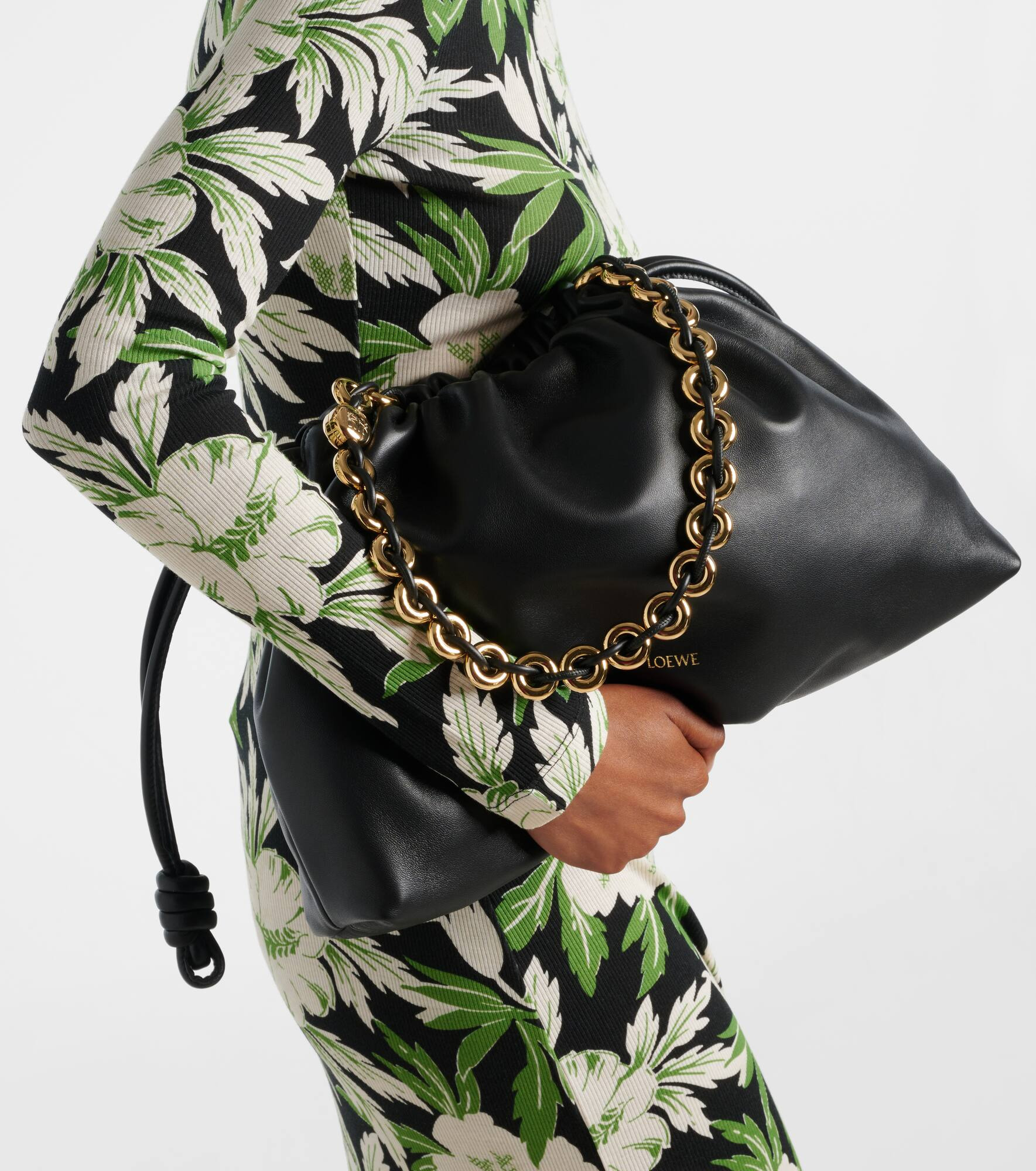 Flamenco Large leather shoulder bag - 7