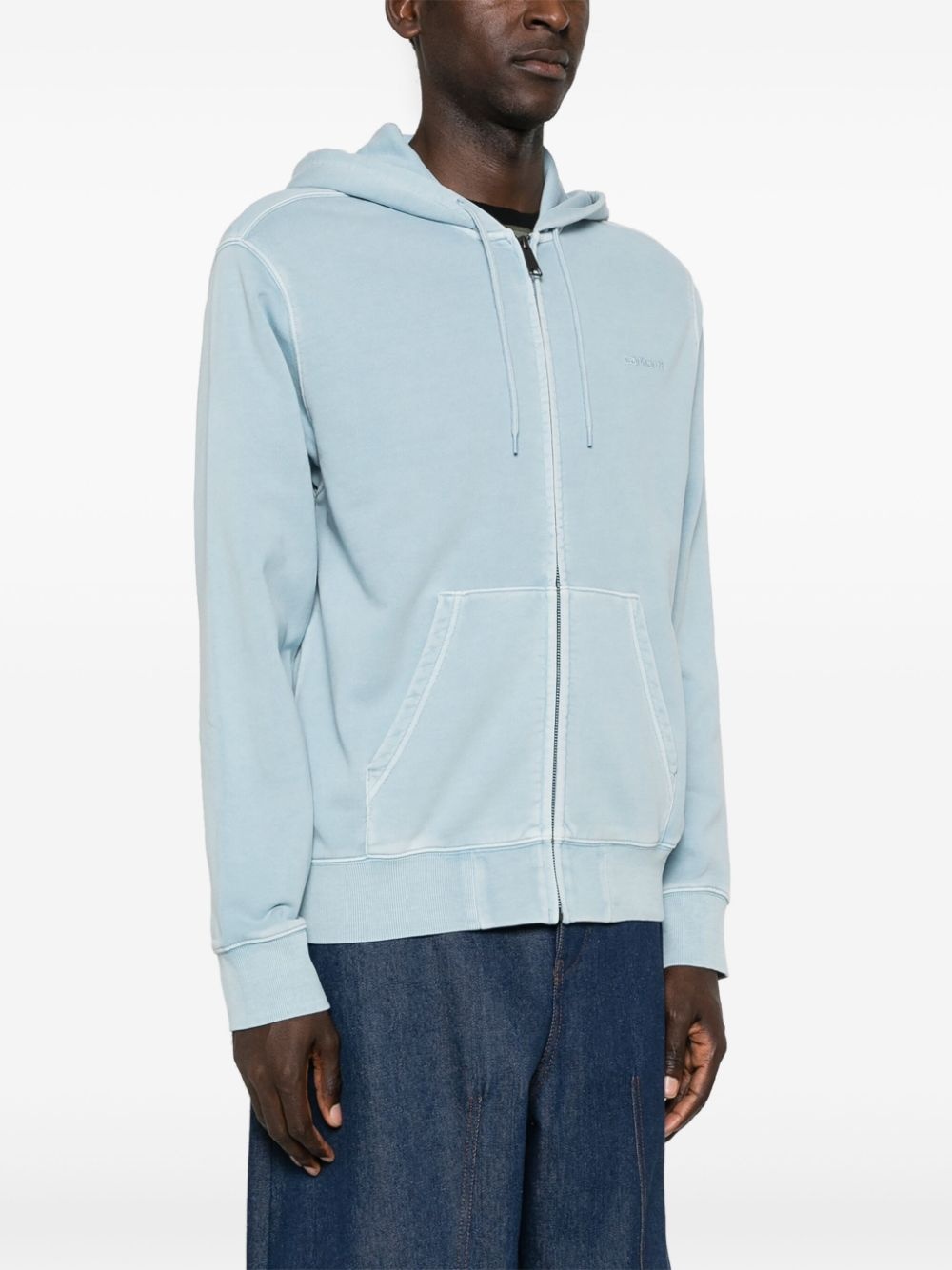Duster cotton zip-up hoodie - 3