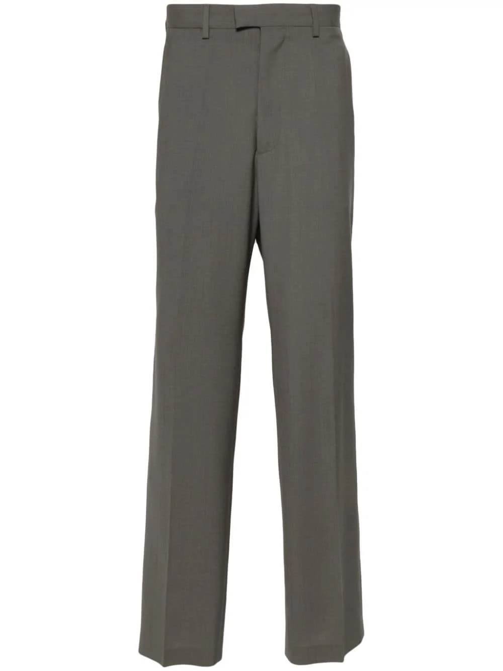 pressed-crease straight-leg trousers - 1
