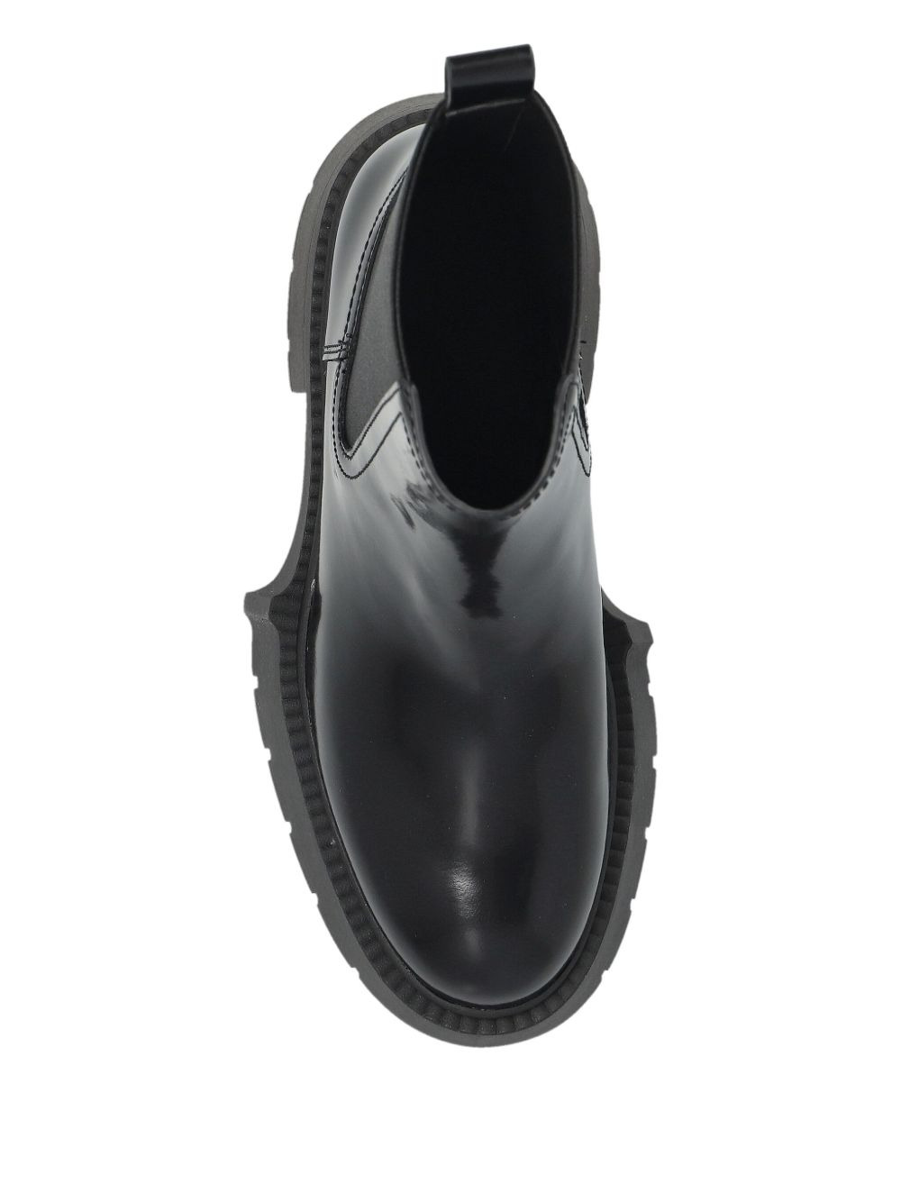 lug-sole leather chelsea boots - 3