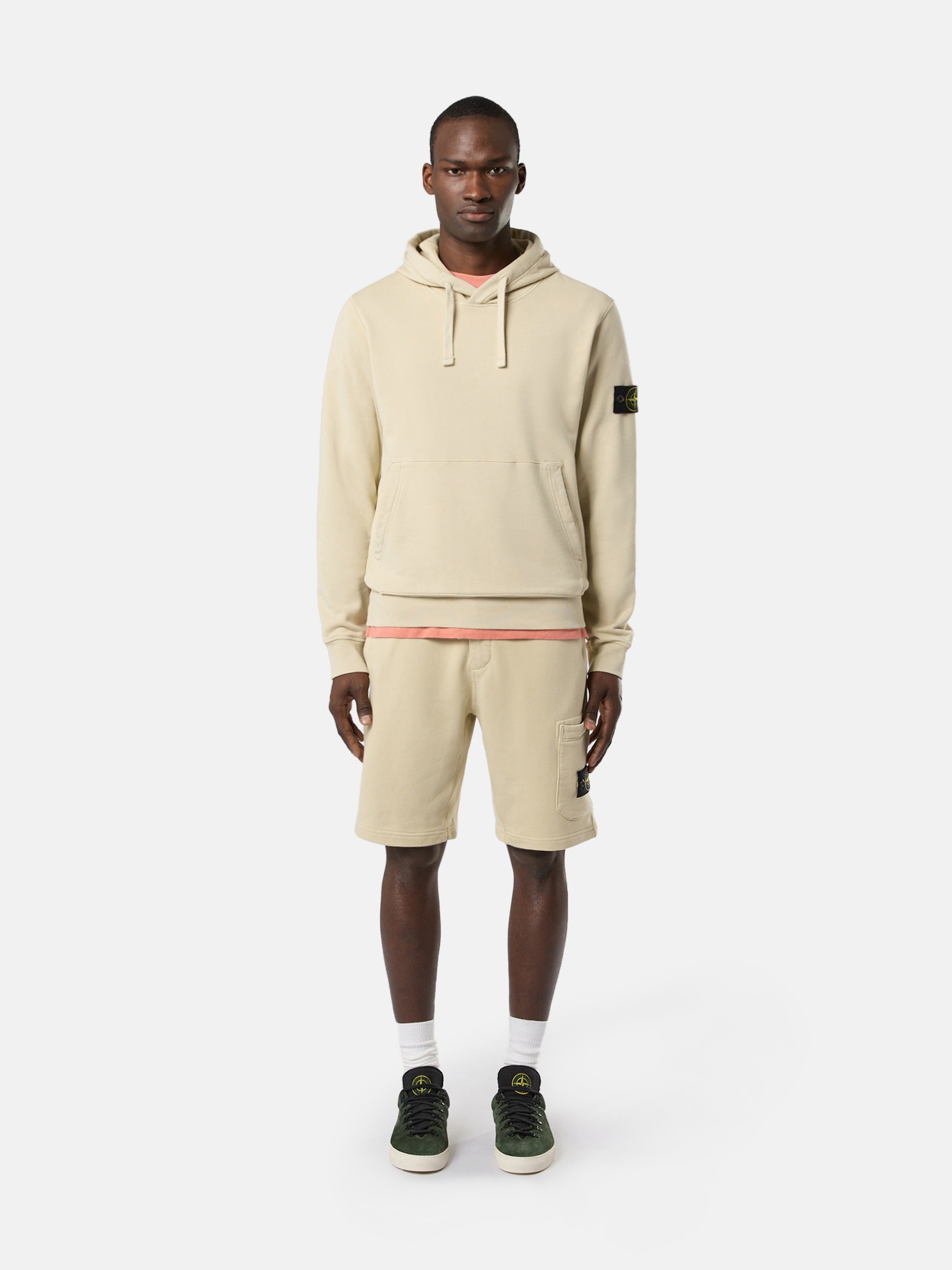 ★【STONE 】★64151 Cotton Fleece Hooded Sweatshir.t★ Stone Island - 64151 Felpa Sweatshirt in Black – Stoy