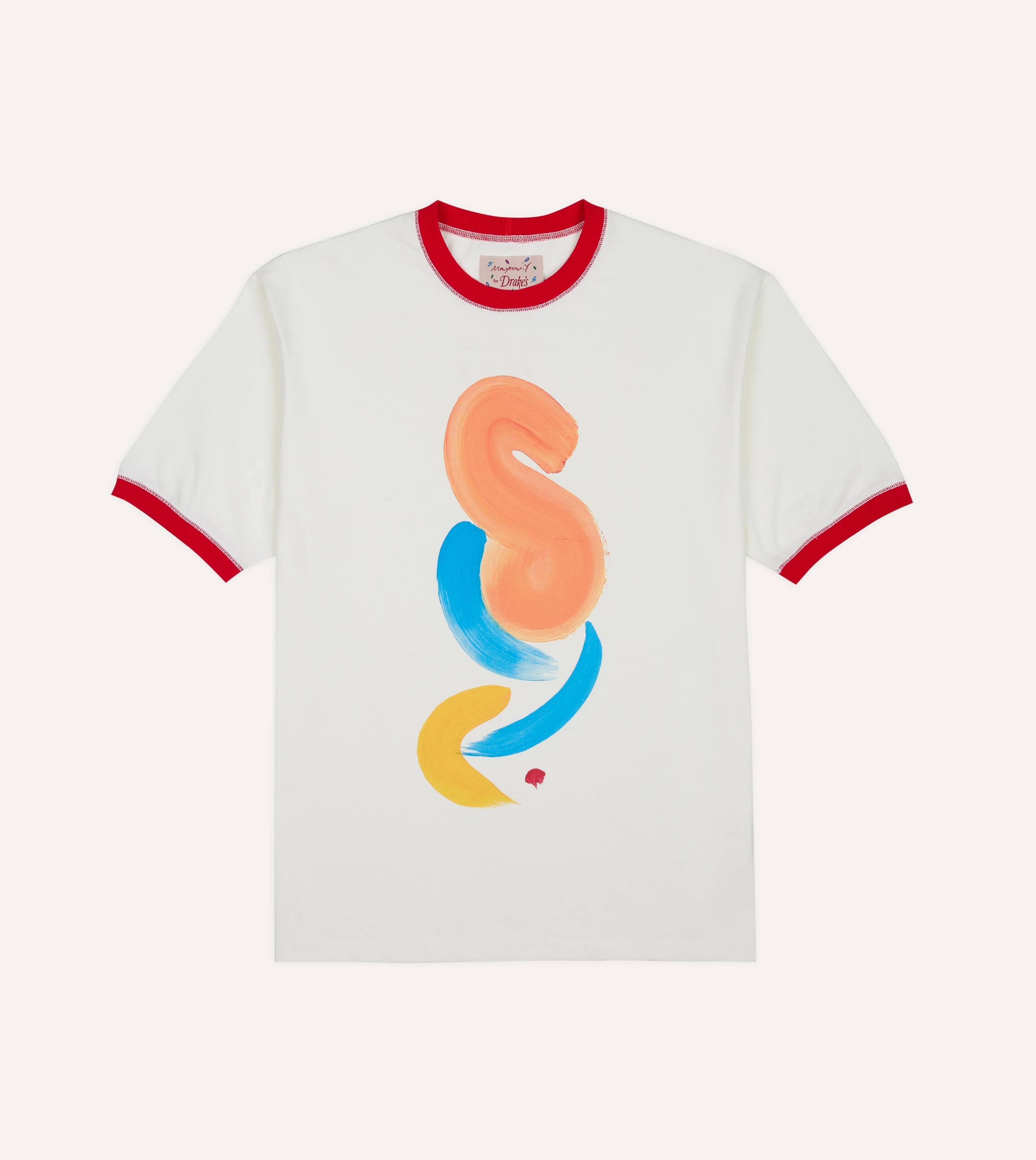 Mayumi Y. for Drake’s Print Ringer T-Shirt - 1