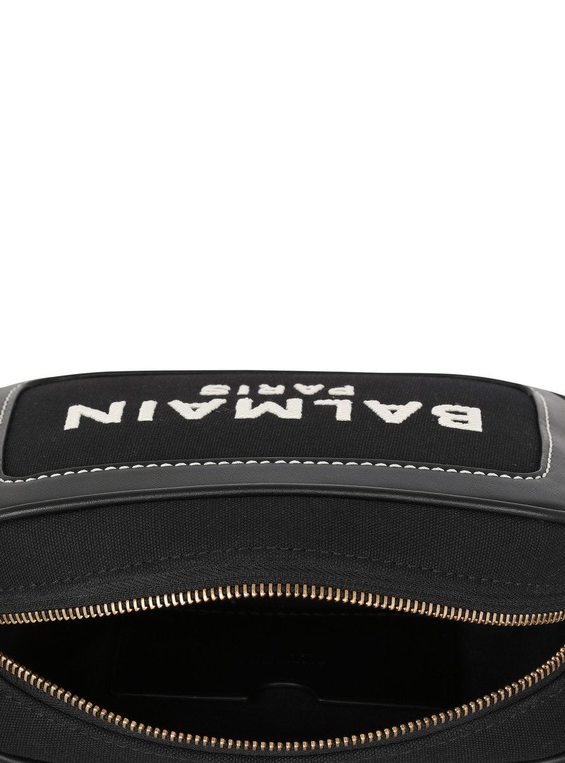 B-Army canvas and leather clutch 5