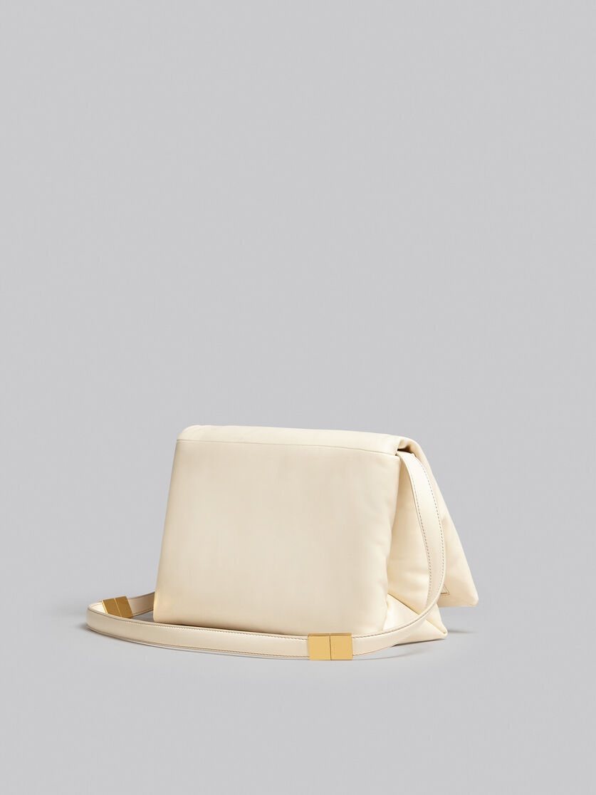 LARGE WHITE CALFSKIN PRISMA BAG - 3