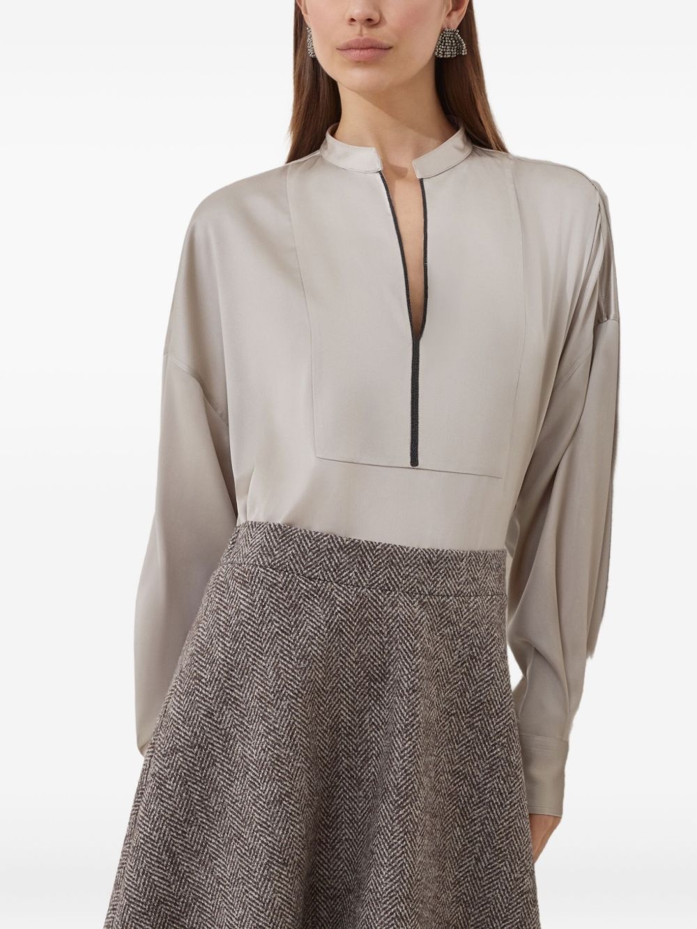 balloon-sleeve blouse - 4