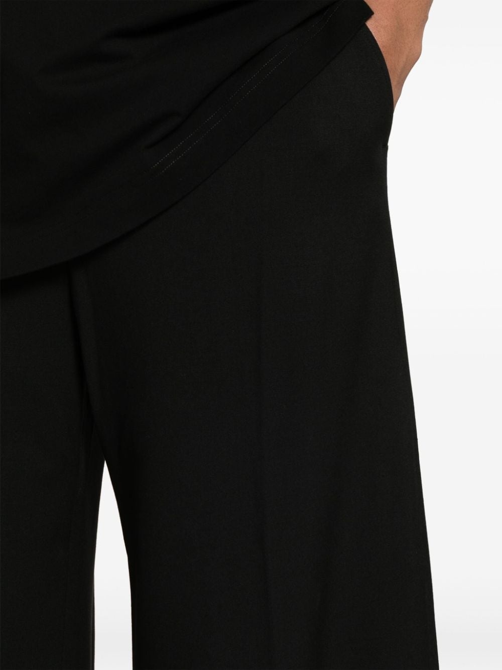 high-waist wide-leg trousers - 6